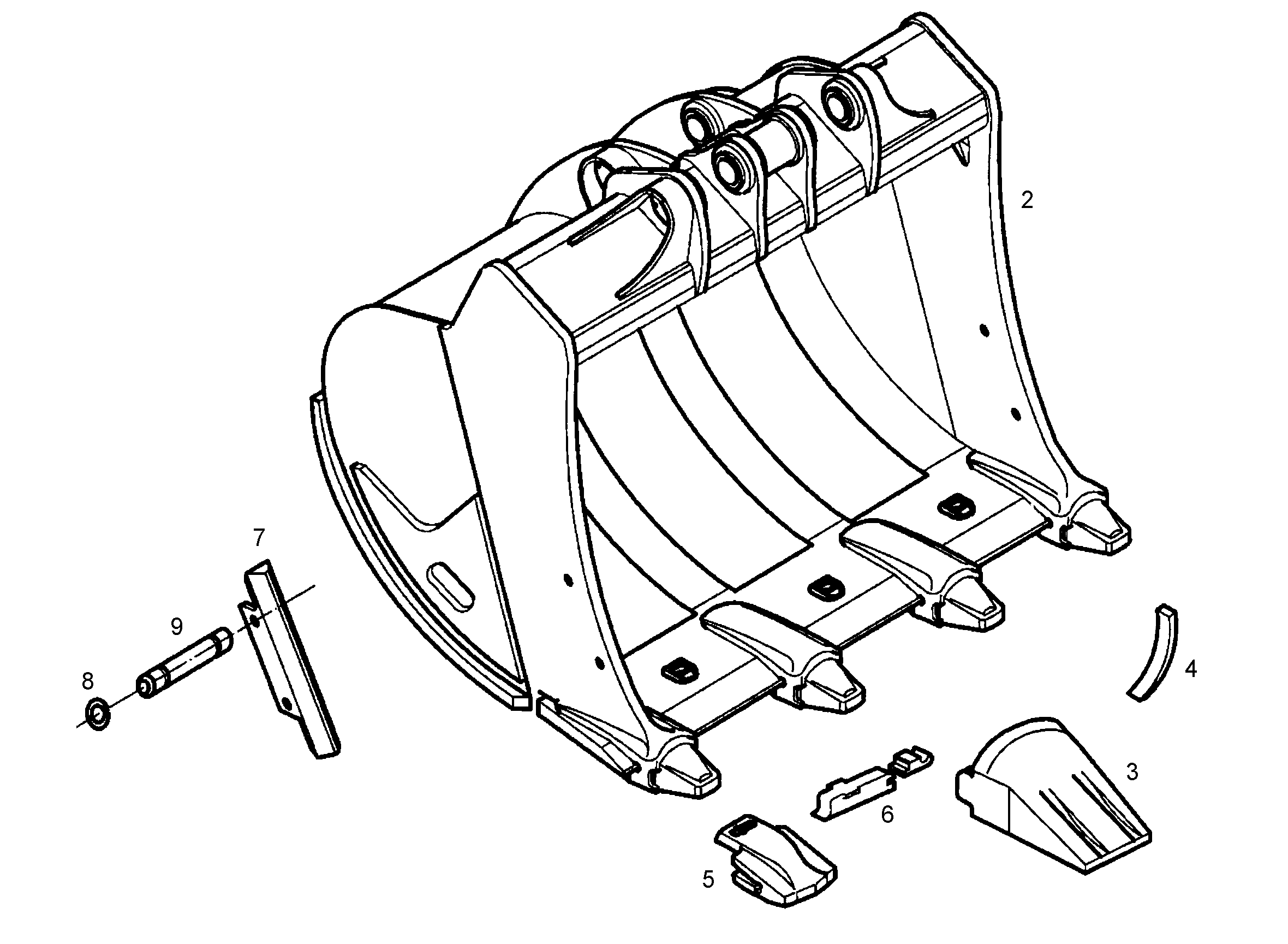 ЛОПАТА ОБРАТНАЯ HDV 9865743 LIEBHERR