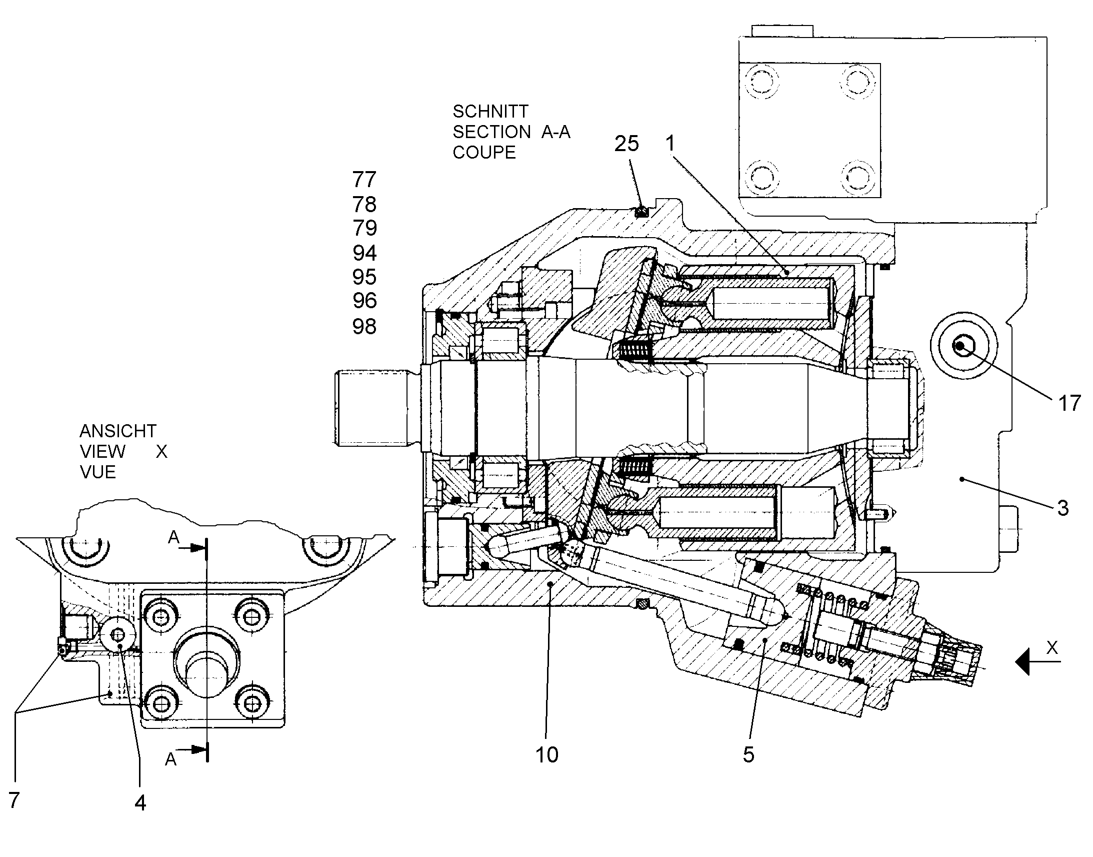 РЕМК-Т - ЦИЛИНДР+ПАНЕЛЬ УПР. NG 140 9880582 LIEBHERR
