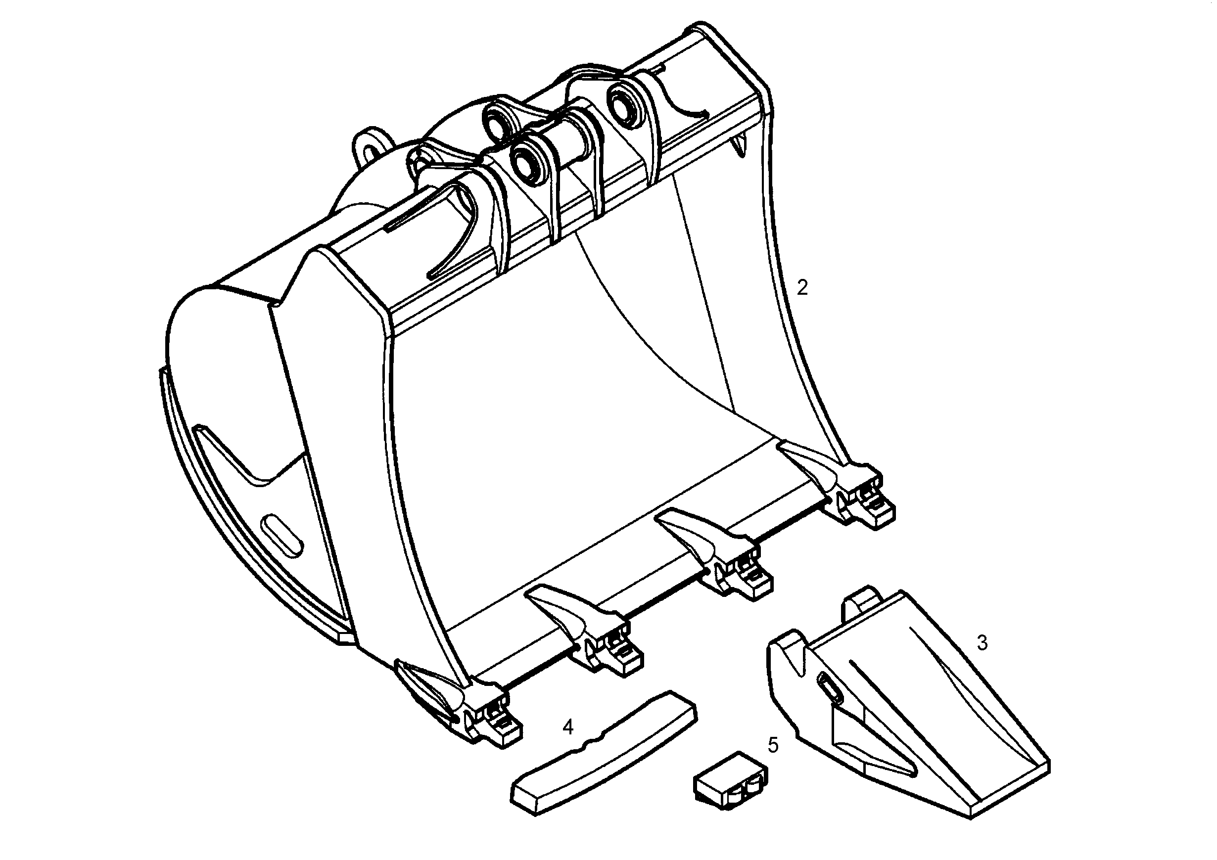 ЛОПАТА ОБРАТНАЯ HD 9765632 LIEBHERR