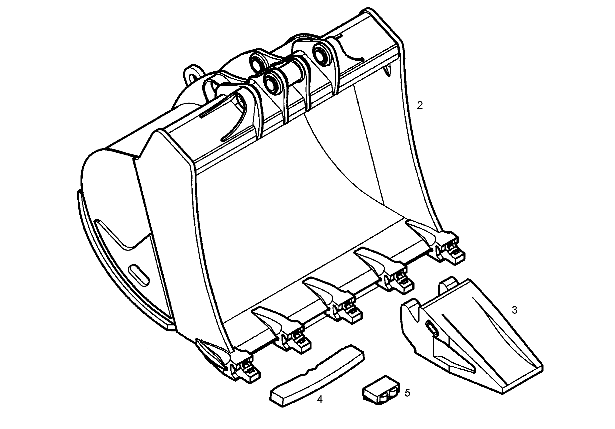 ЛОПАТА ОБРАТНАЯ HD 9764915 LIEBHERR
