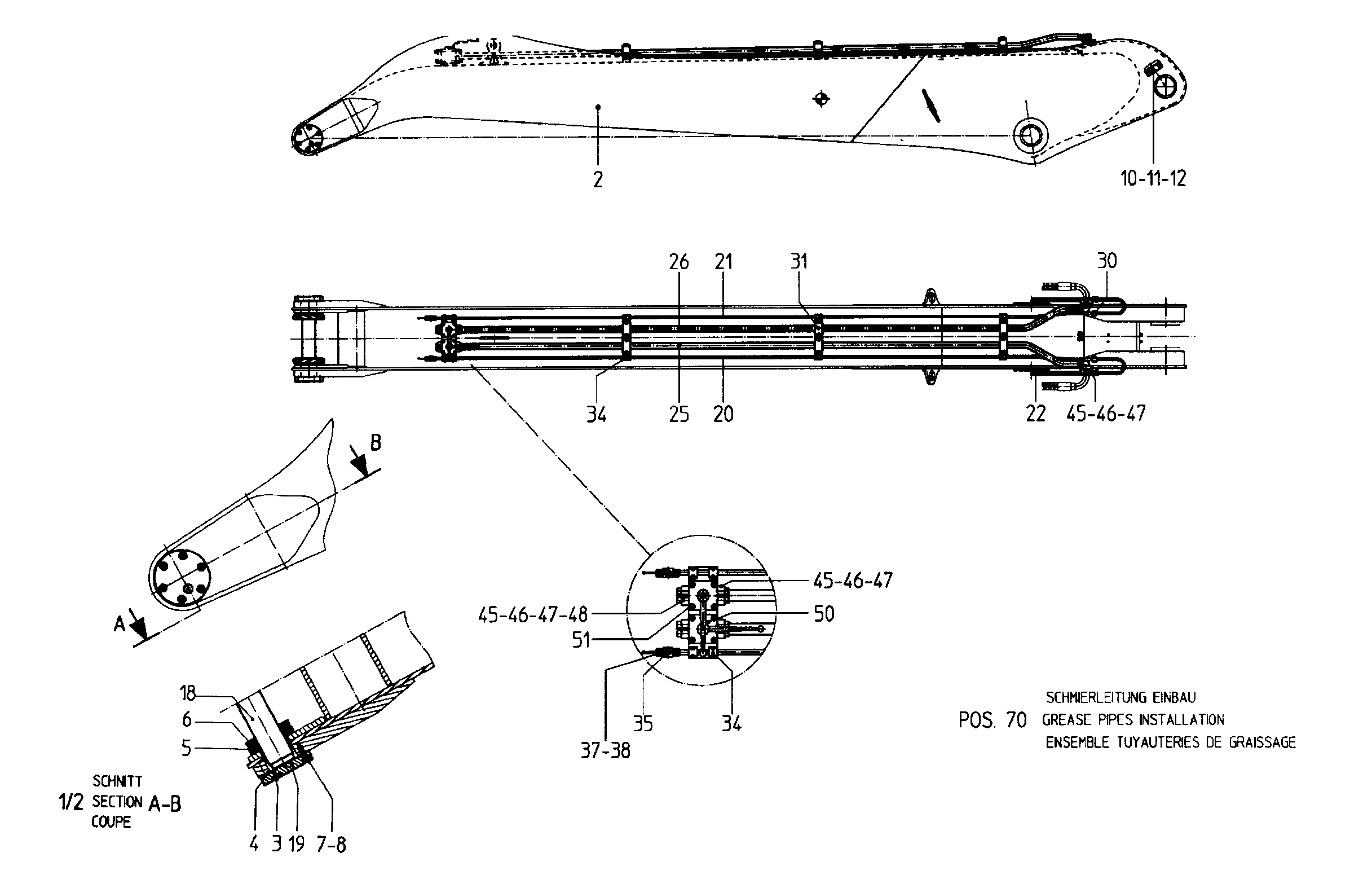 СМАЗОЧНЫЕ ЛИНИИ УСТАНОВКА 9899726 LIEBHERR