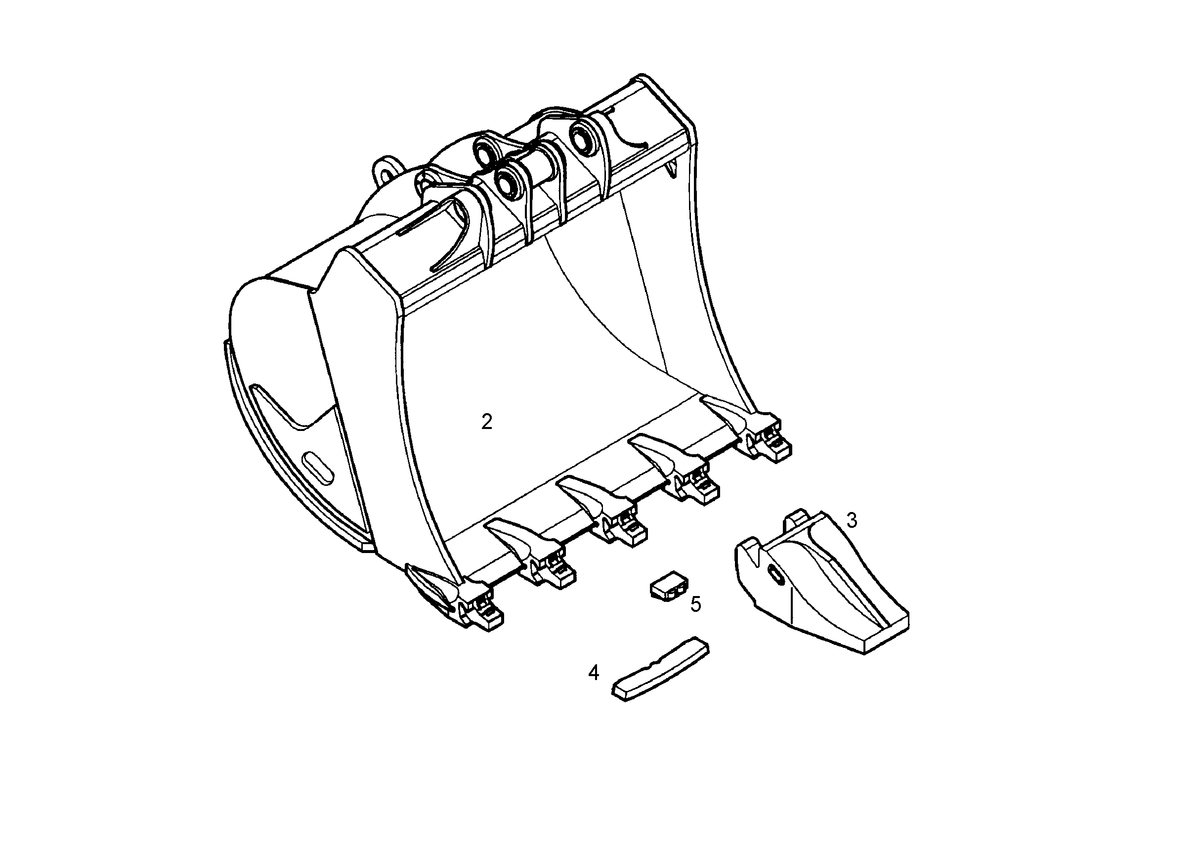 ЛОПАТА ОБРАТНАЯ HD 9765616 LIEBHERR