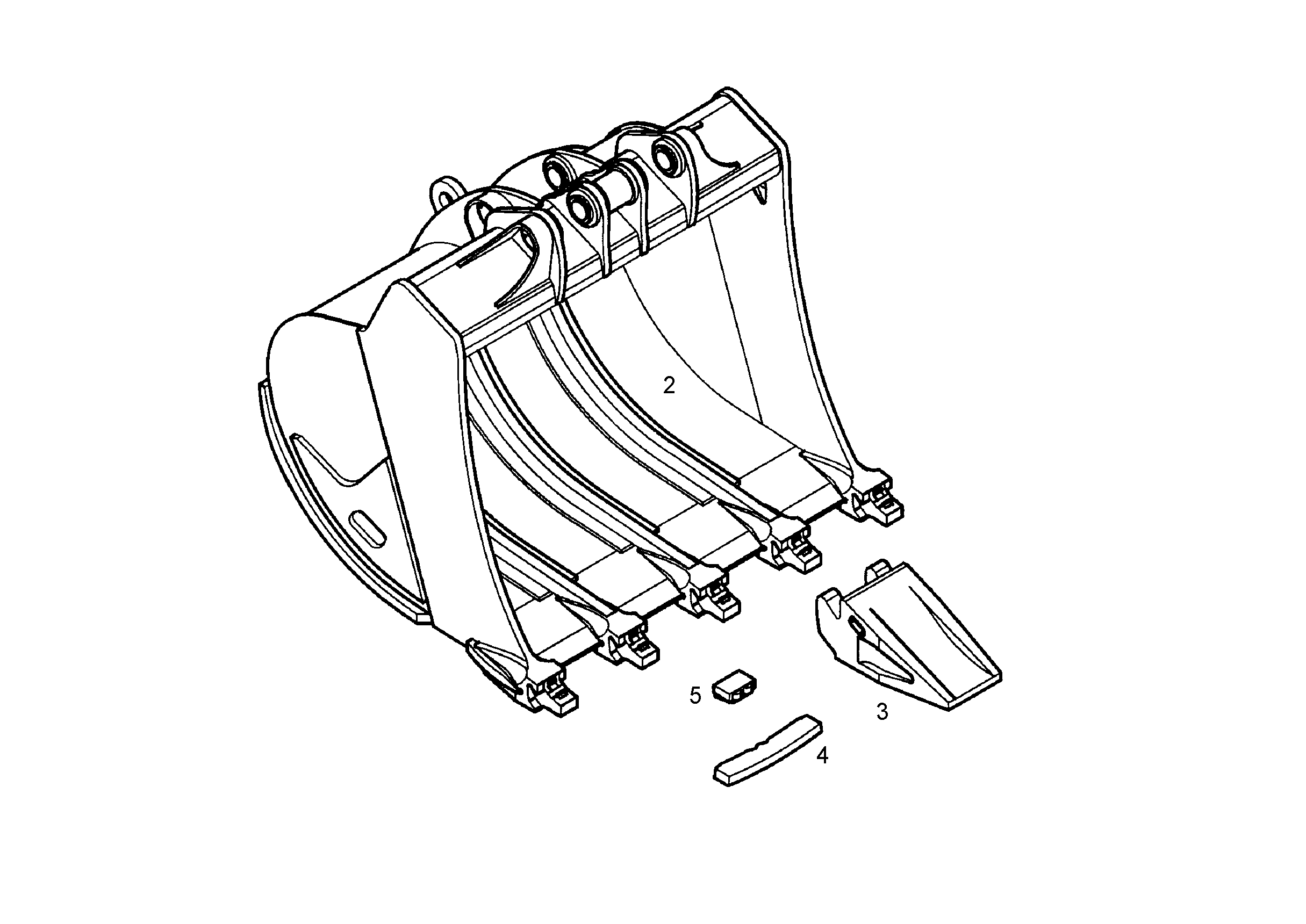 ЛОПАТА ОБРАТНАЯ HD 9868212 LIEBHERR