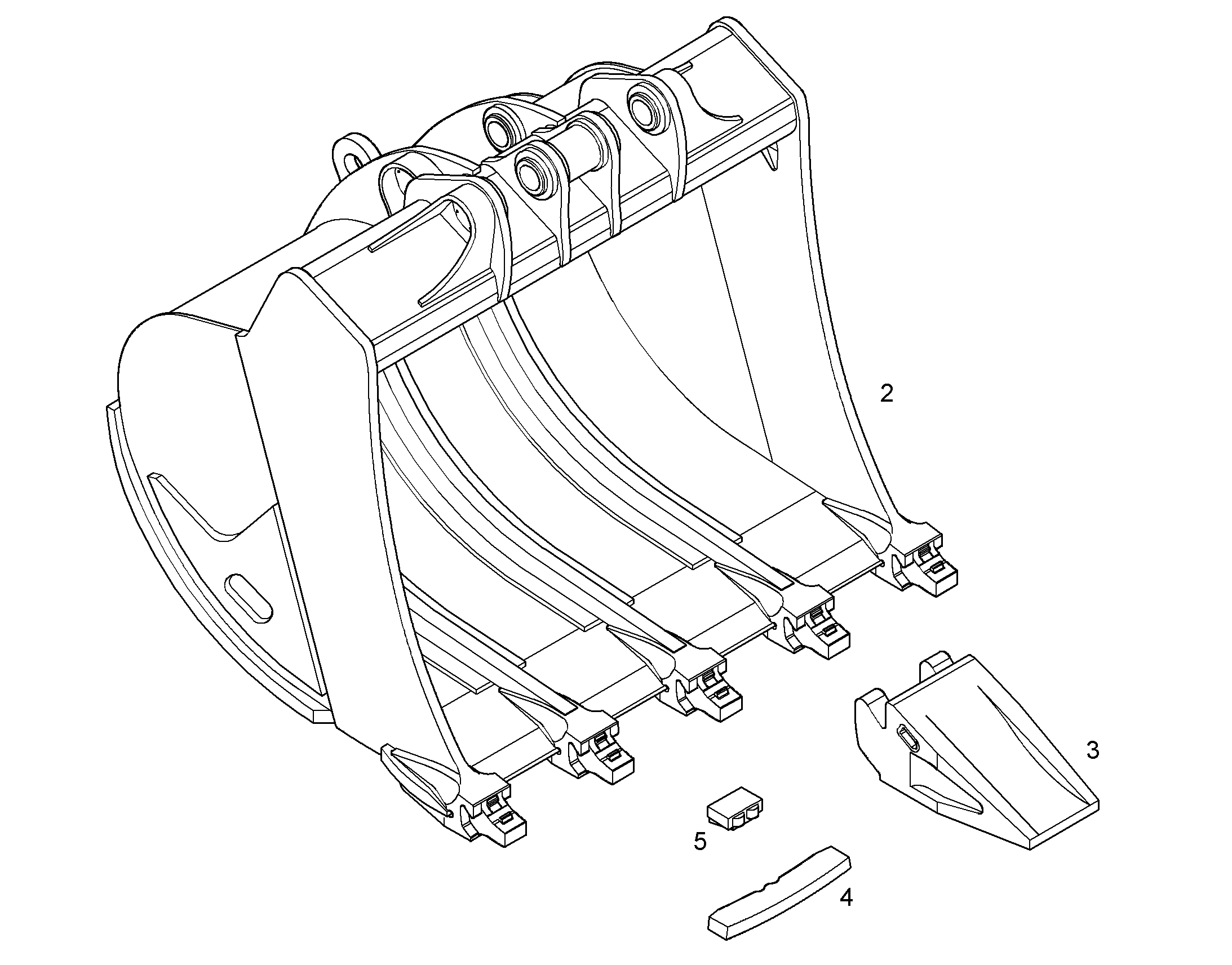 ЛОПАТА ОБРАТНАЯ HD 9823222 LIEBHERR