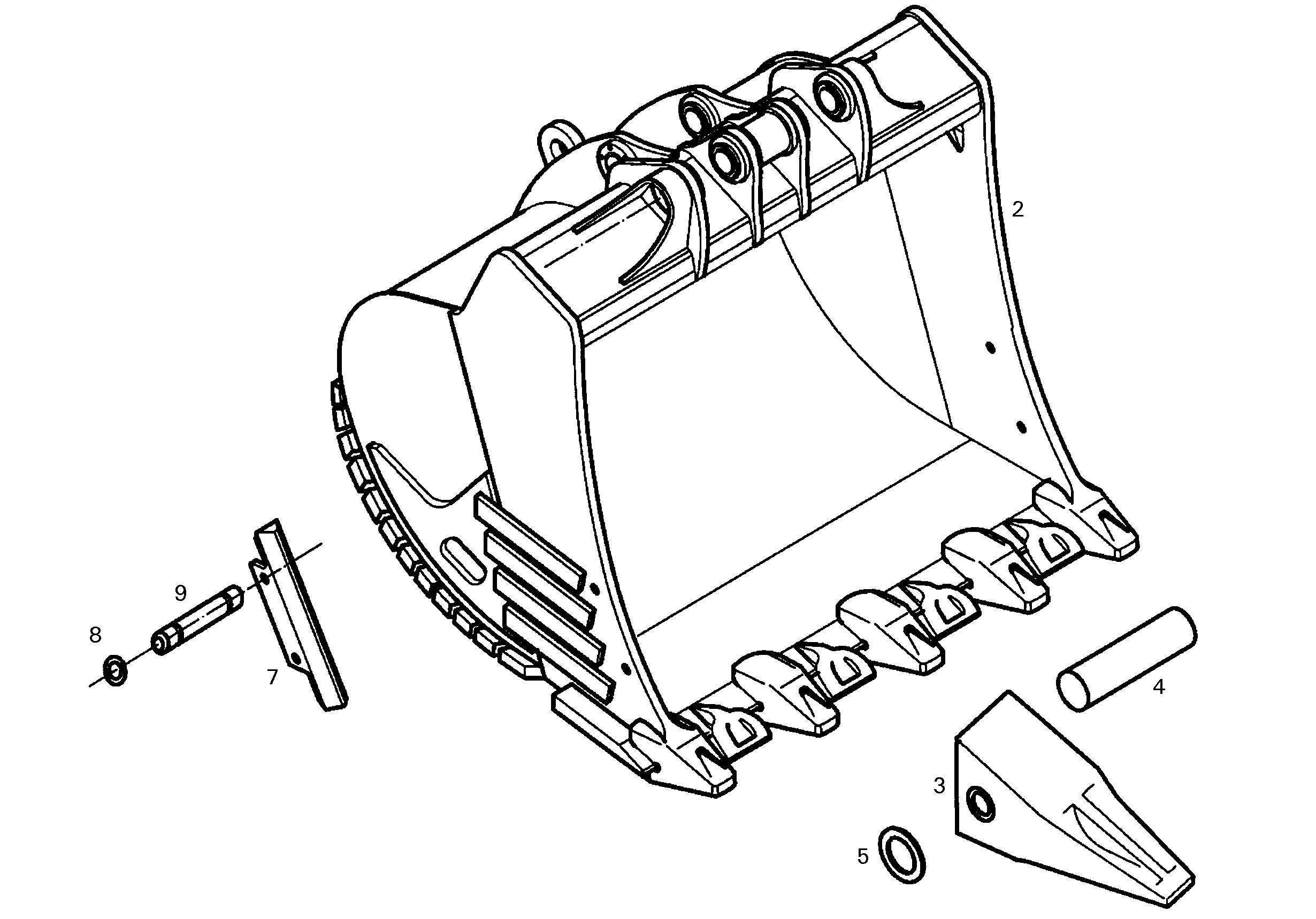 ЛОПАТА ОБРАТНАЯ HDV 9826150 LIEBHERR