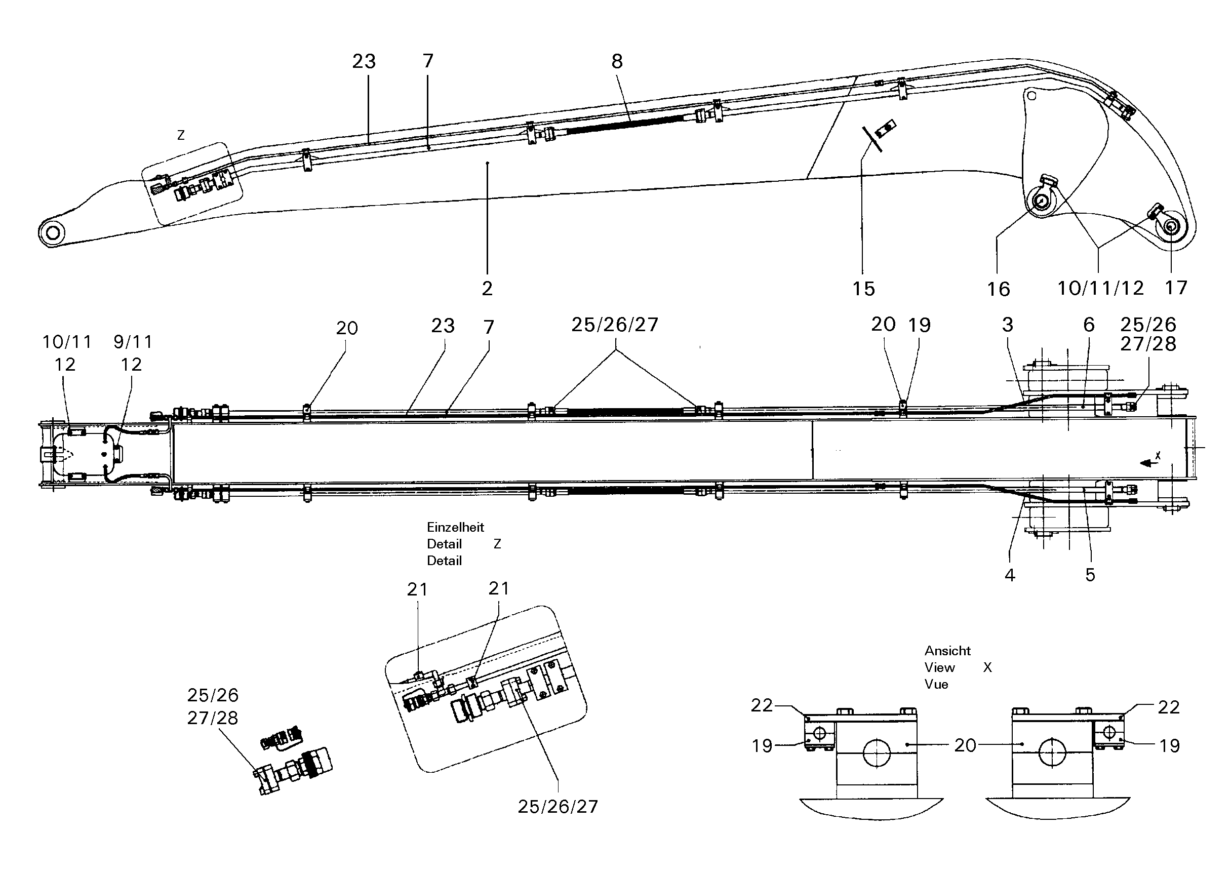 ТРУБА НАПОРНАЯ В СБОРЕ 9833901 LIEBHERR