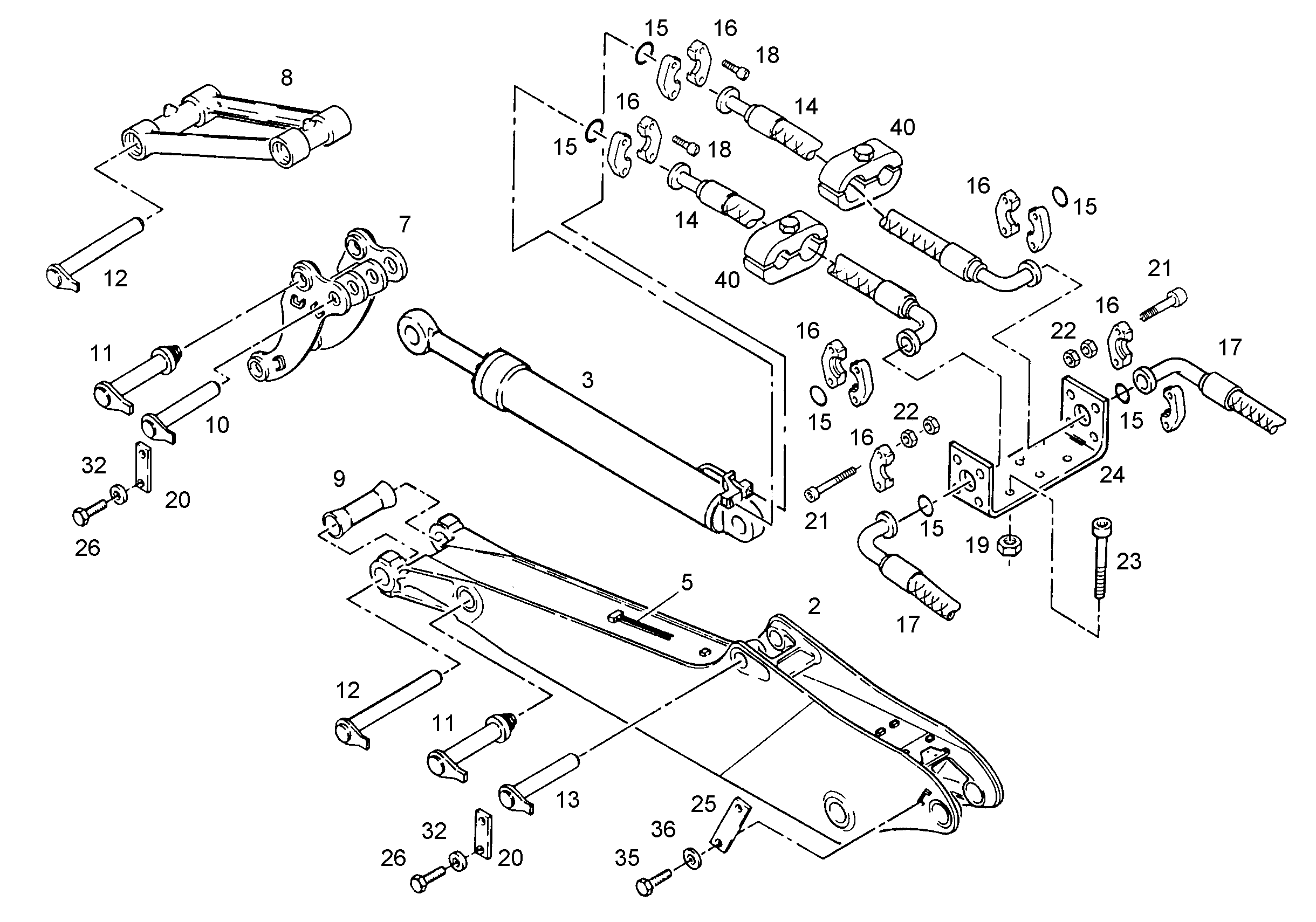 ПРОВОДКА ПРИВОД ГРЕЙФЕРА 9891863 LIEBHERR