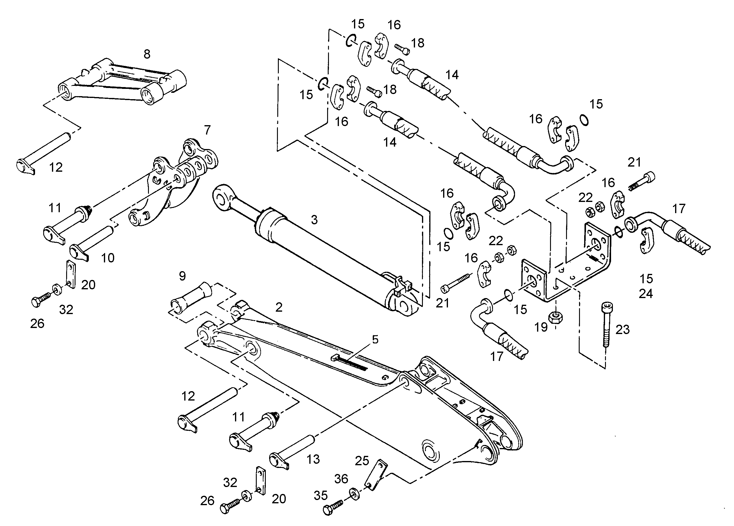 ПРОВОДКА ПРИВОД ГРЕЙФЕРА 9891862 LIEBHERR