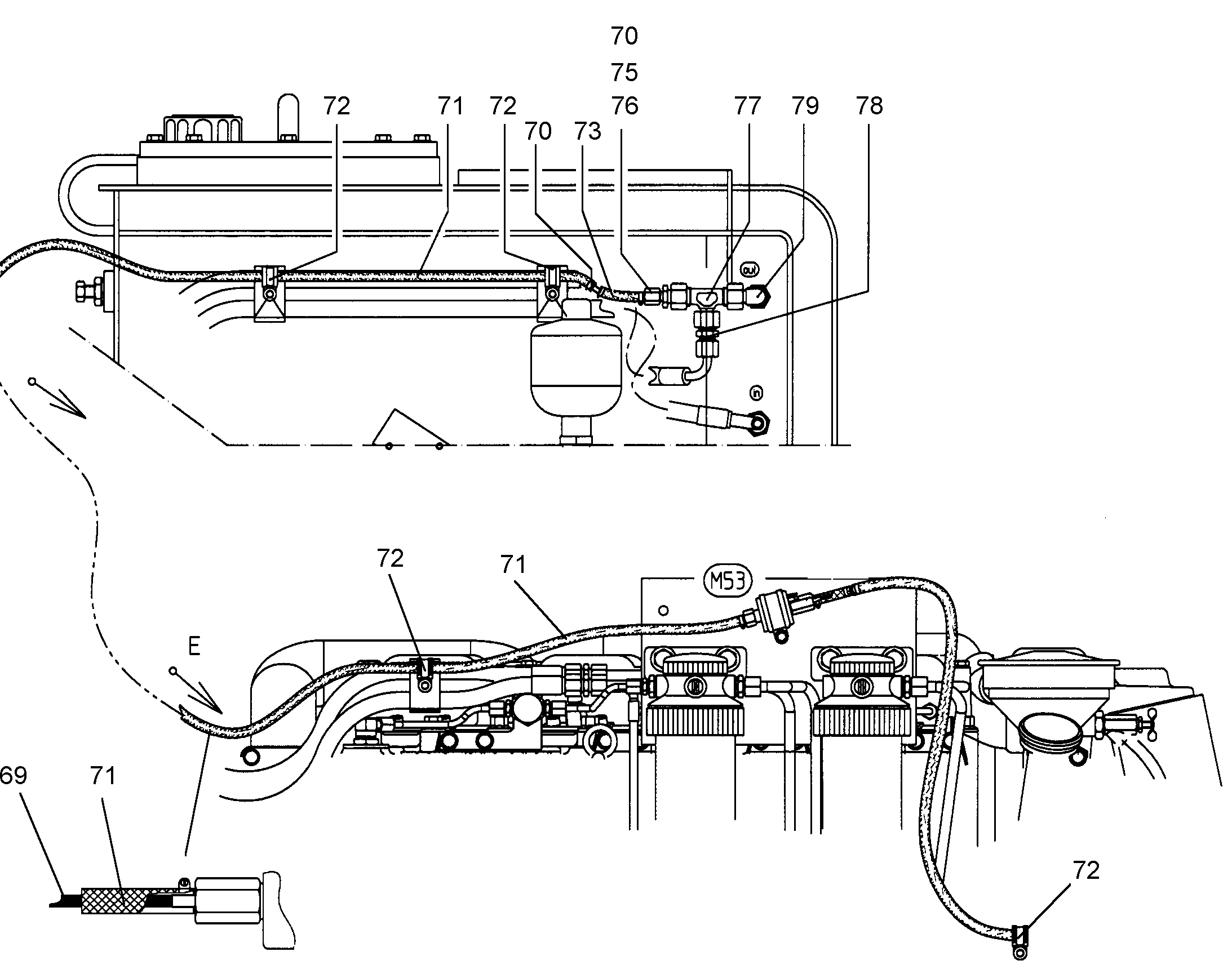 ТРУБКА ТОПЛИВНАЯ 4X2 7372539 LIEBHERR