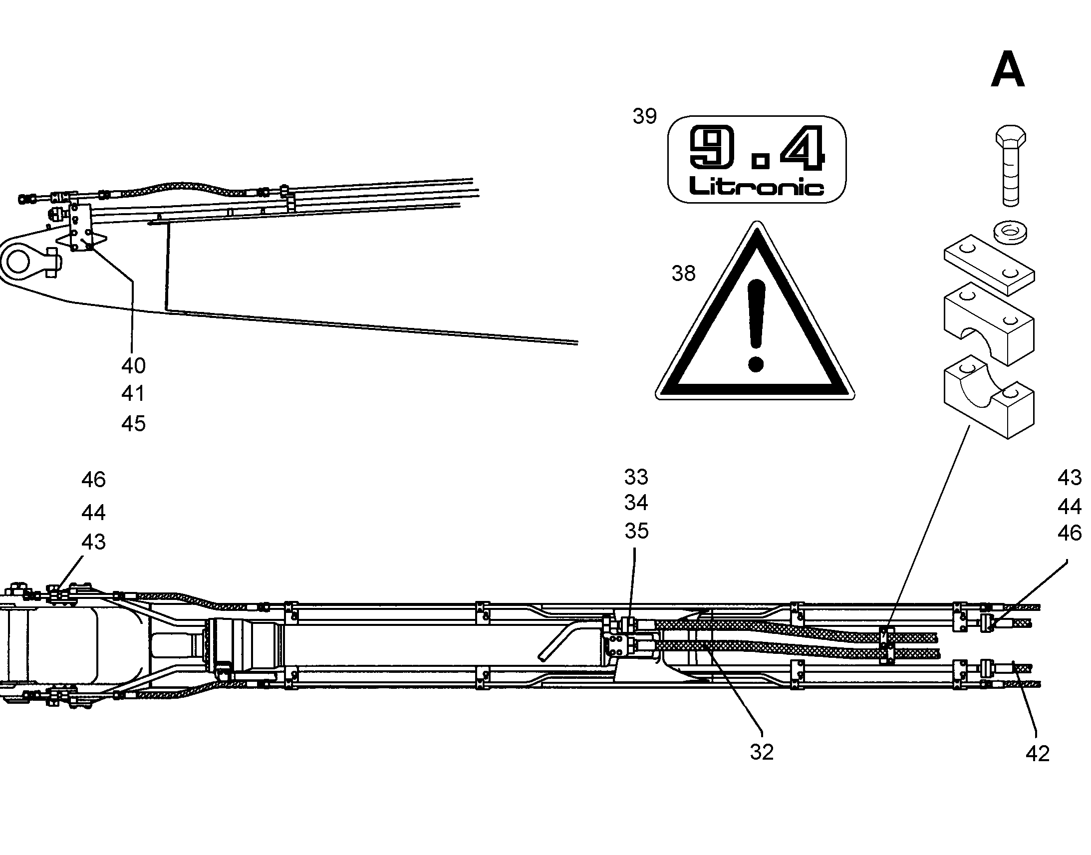 ШЛАНГ 25X3840 5616289 LIEBHERR