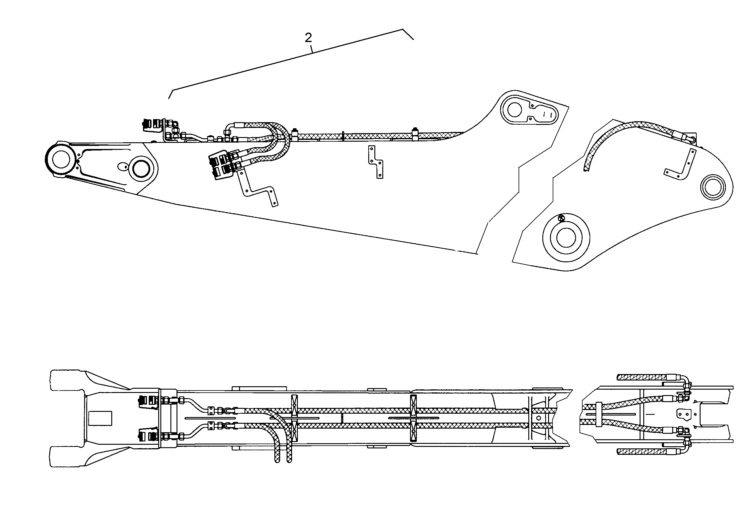 ПРОВОДКА ПРИВОД МЕХ. ПОВОРОТА 9827389 LIEBHERR