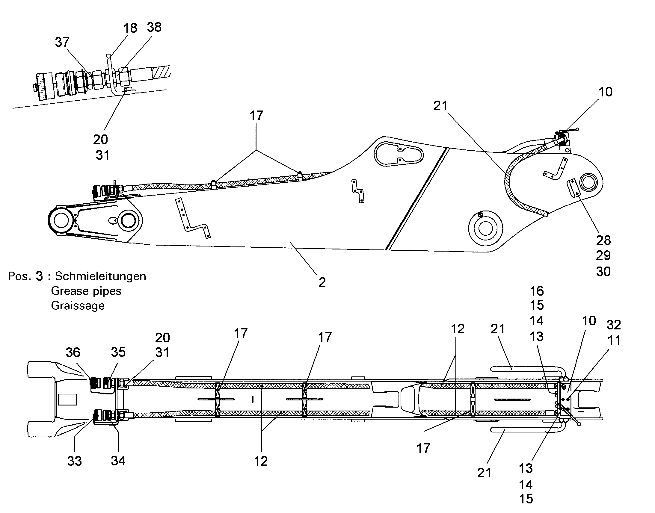 СМАЗОЧНЫЕ ЛИНИИ УСТАНОВКА 9867218 LIEBHERR