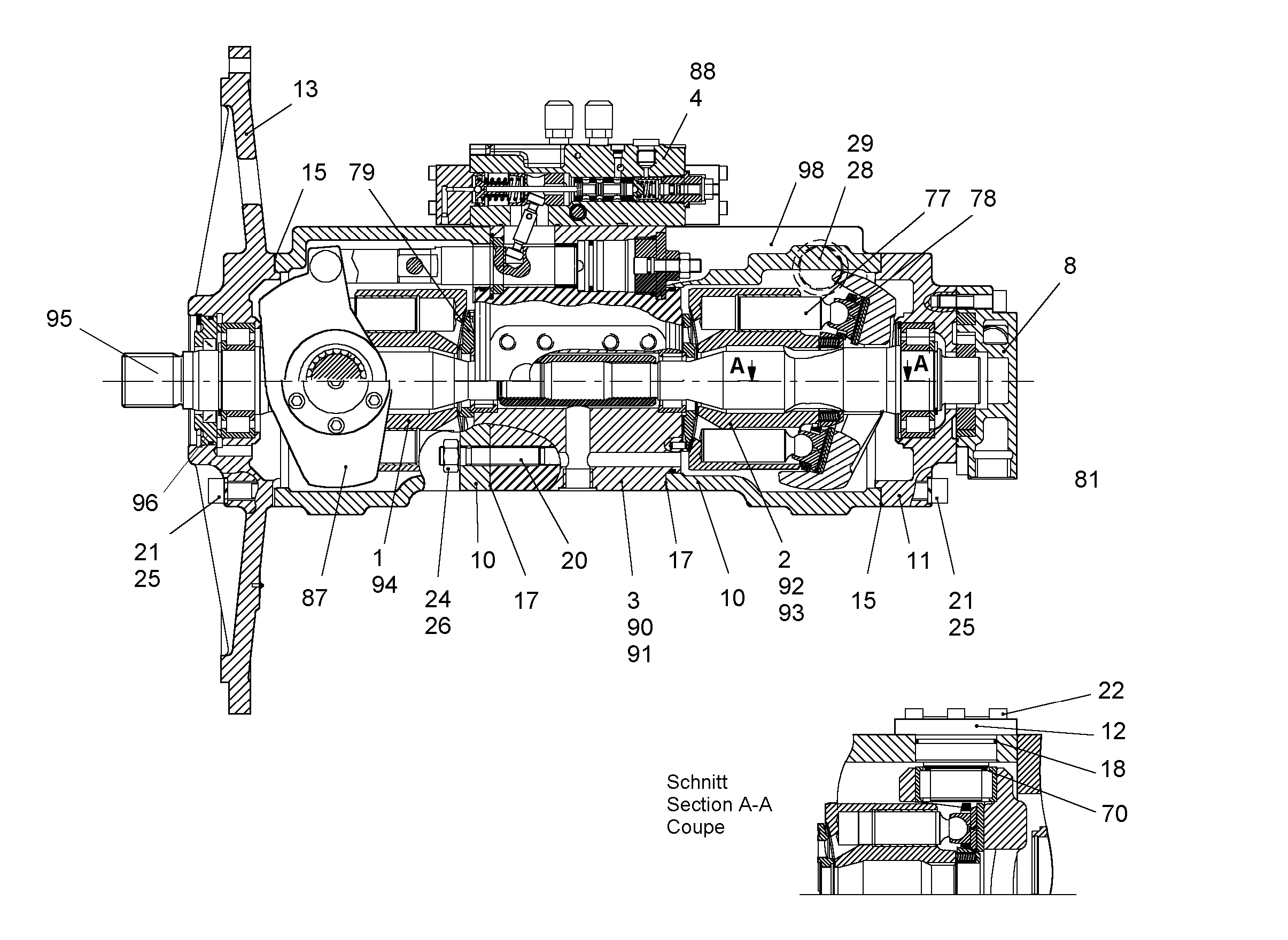 КОРПУС СОЕДИНИТЕЛЬНЫЙ NG 107 9072660 LIEBHERR