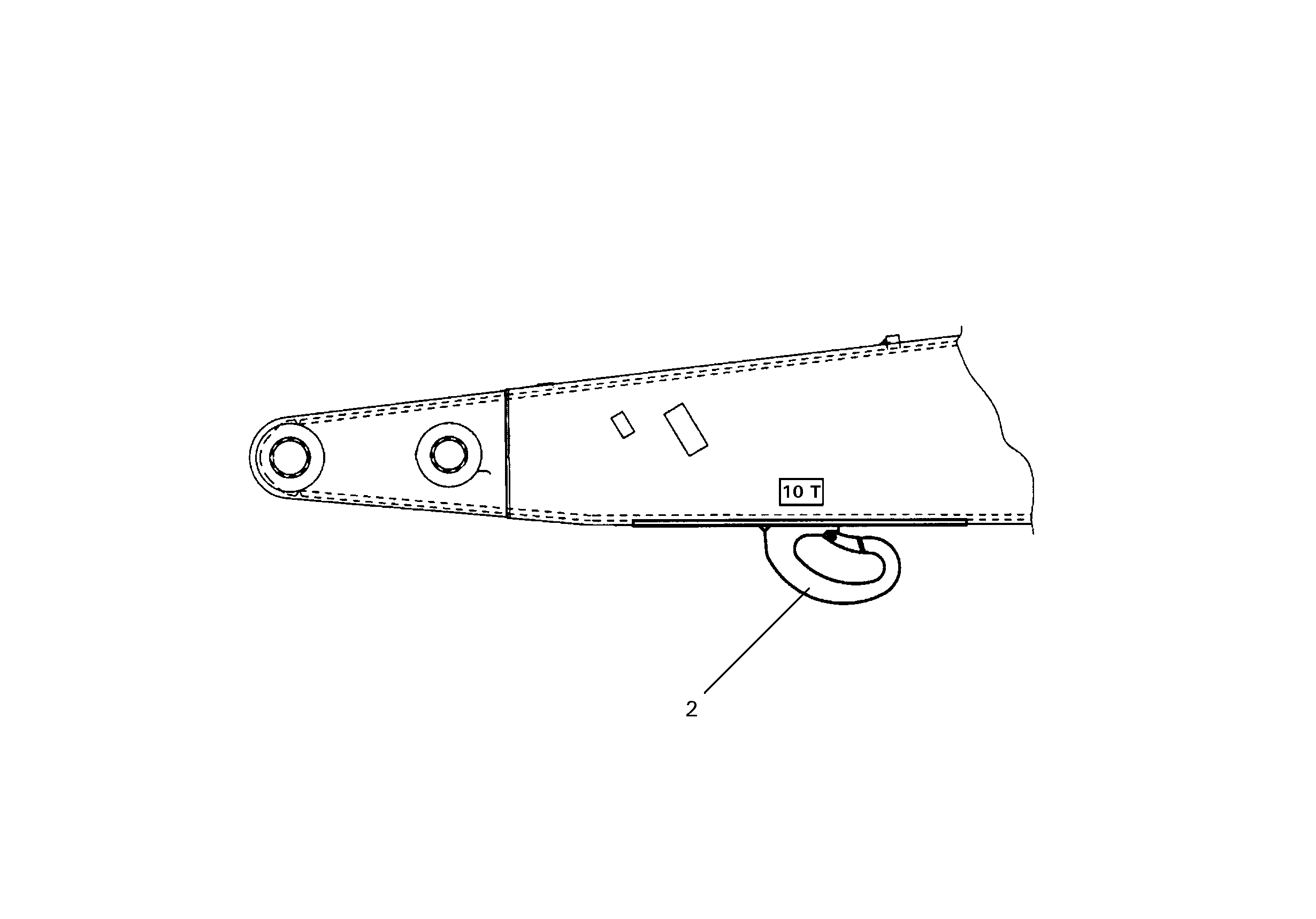 КРЮК ПРЕДОХРАНИТЕЛЬНЫЙ ГРУЗОВ. 7363208 LIEBHERR