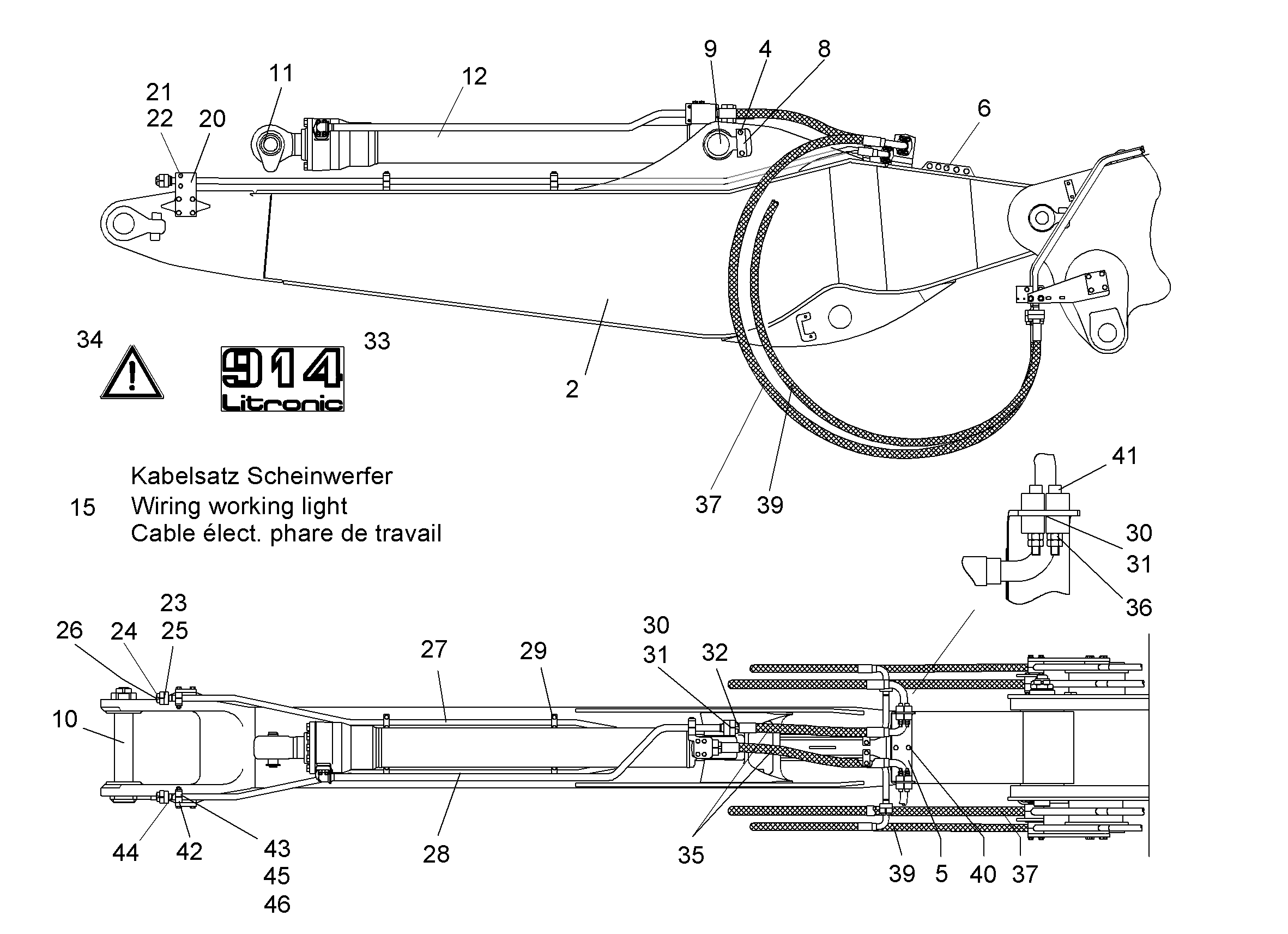 ЗАЩ.ТРУБЫ ЦИЛ.РУК. 9871329 LIEBHERR