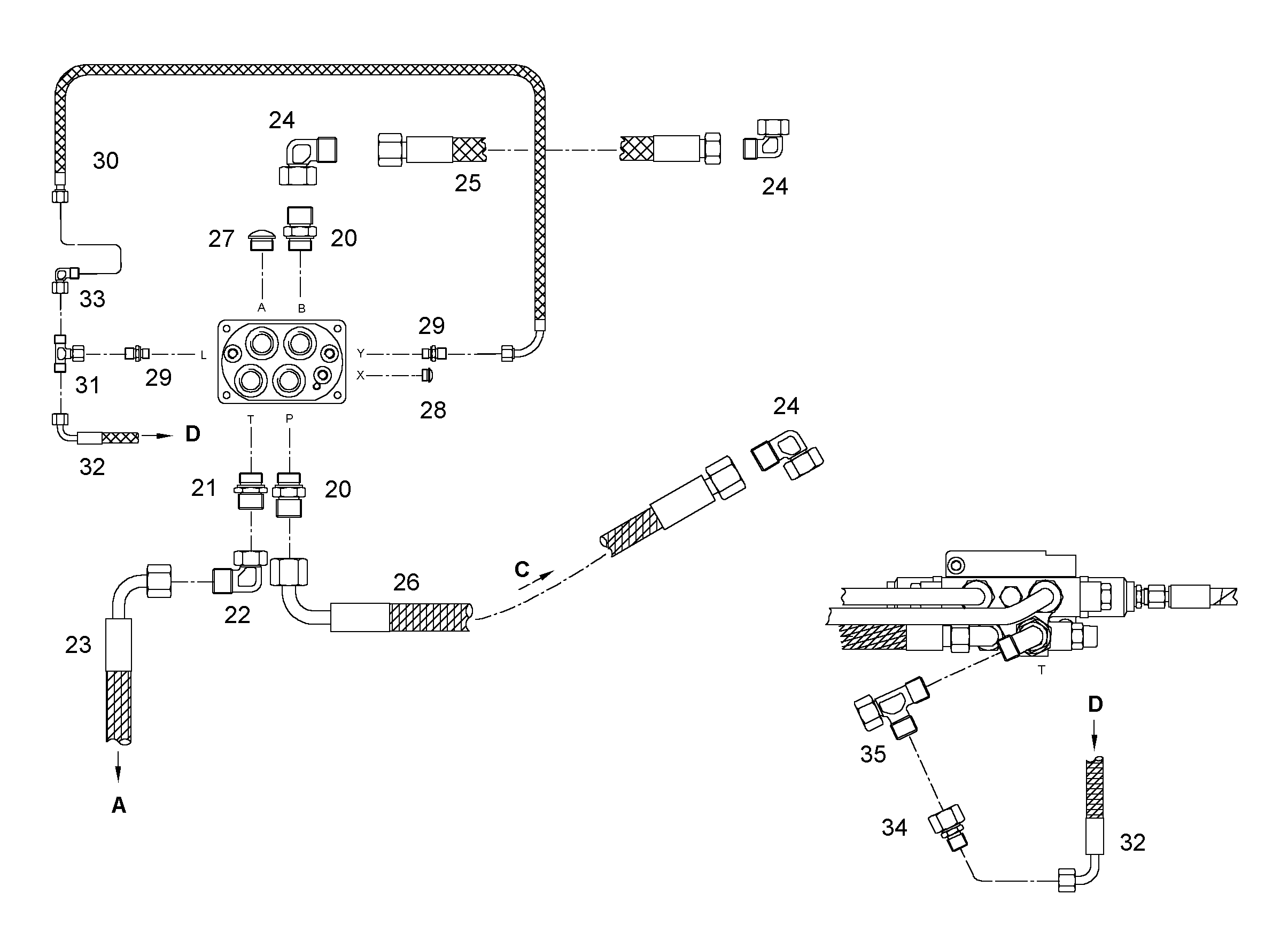 ШЛАНГ 20X615 5602218 LIEBHERR