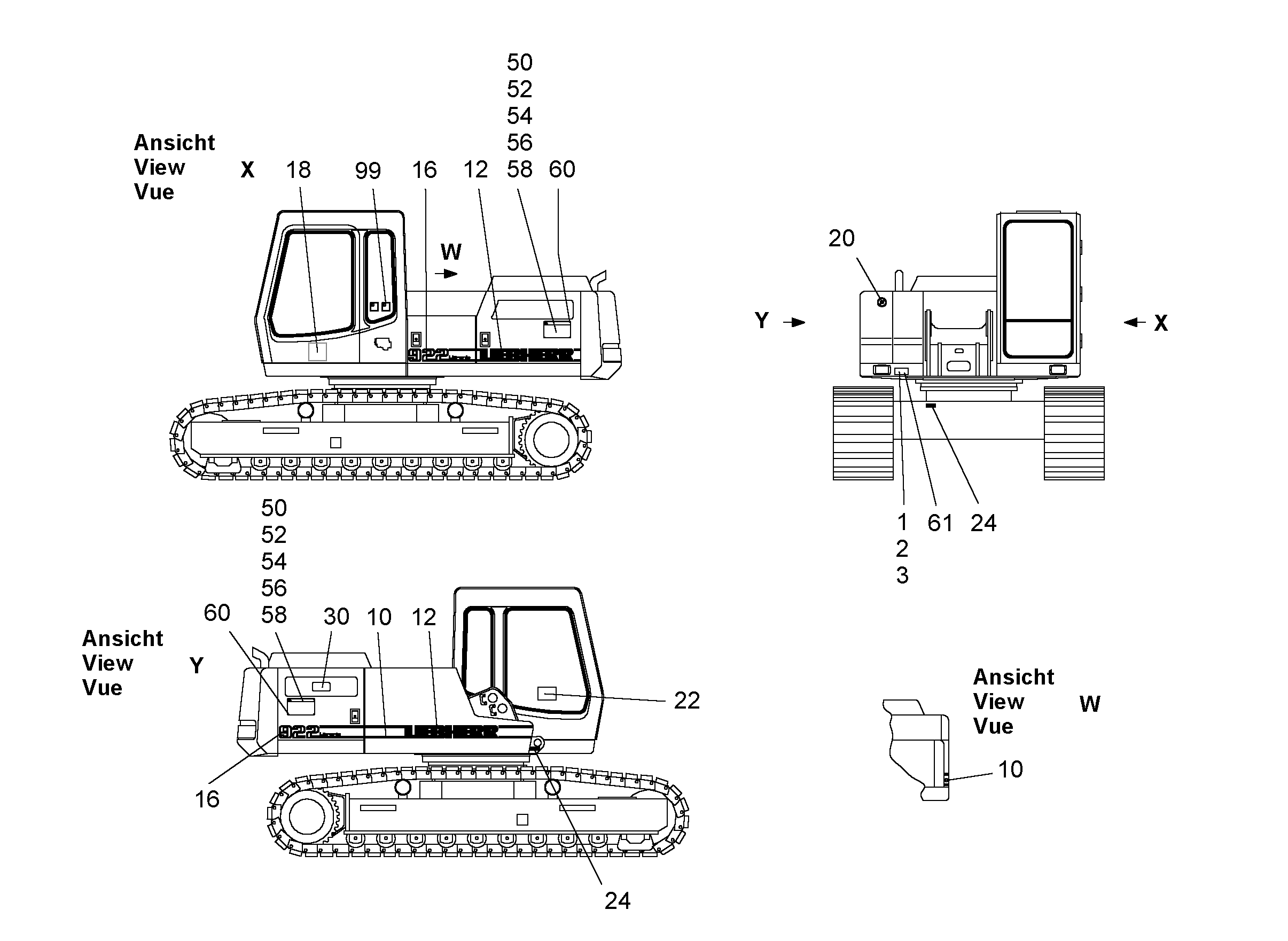 ТАБЛИЧКИ EWG НОРМЫ 9372157 LIEBHERR