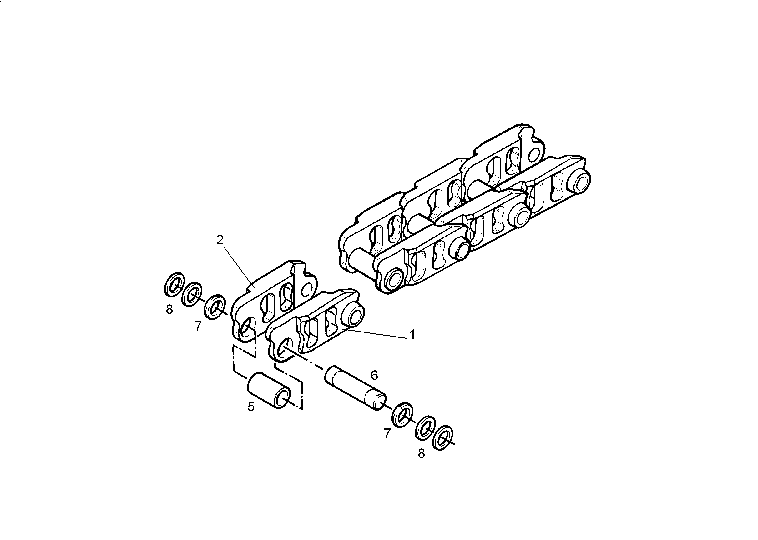 ЦЕПНОЕ ЗВЕНО 5614019 LIEBHERR