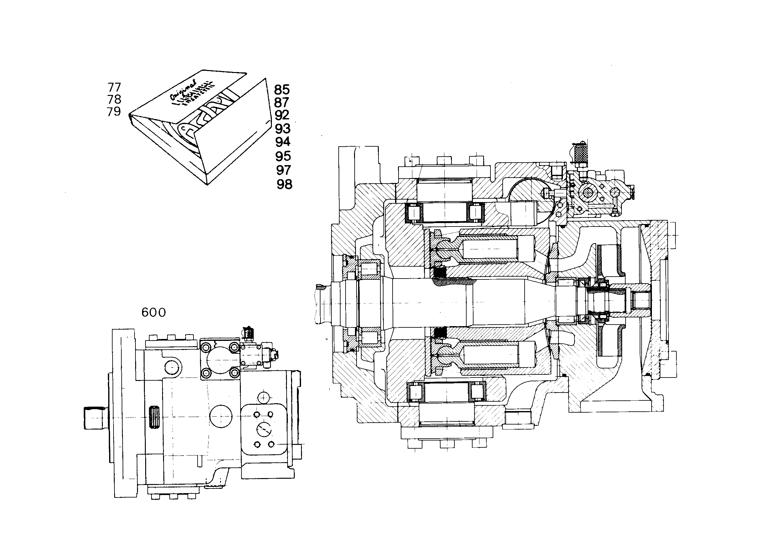 РЕГУЛИРУЕМЫЙ ГИДРОНАСОС AT LPV 250cm³/U 9885039 LIEBHERR