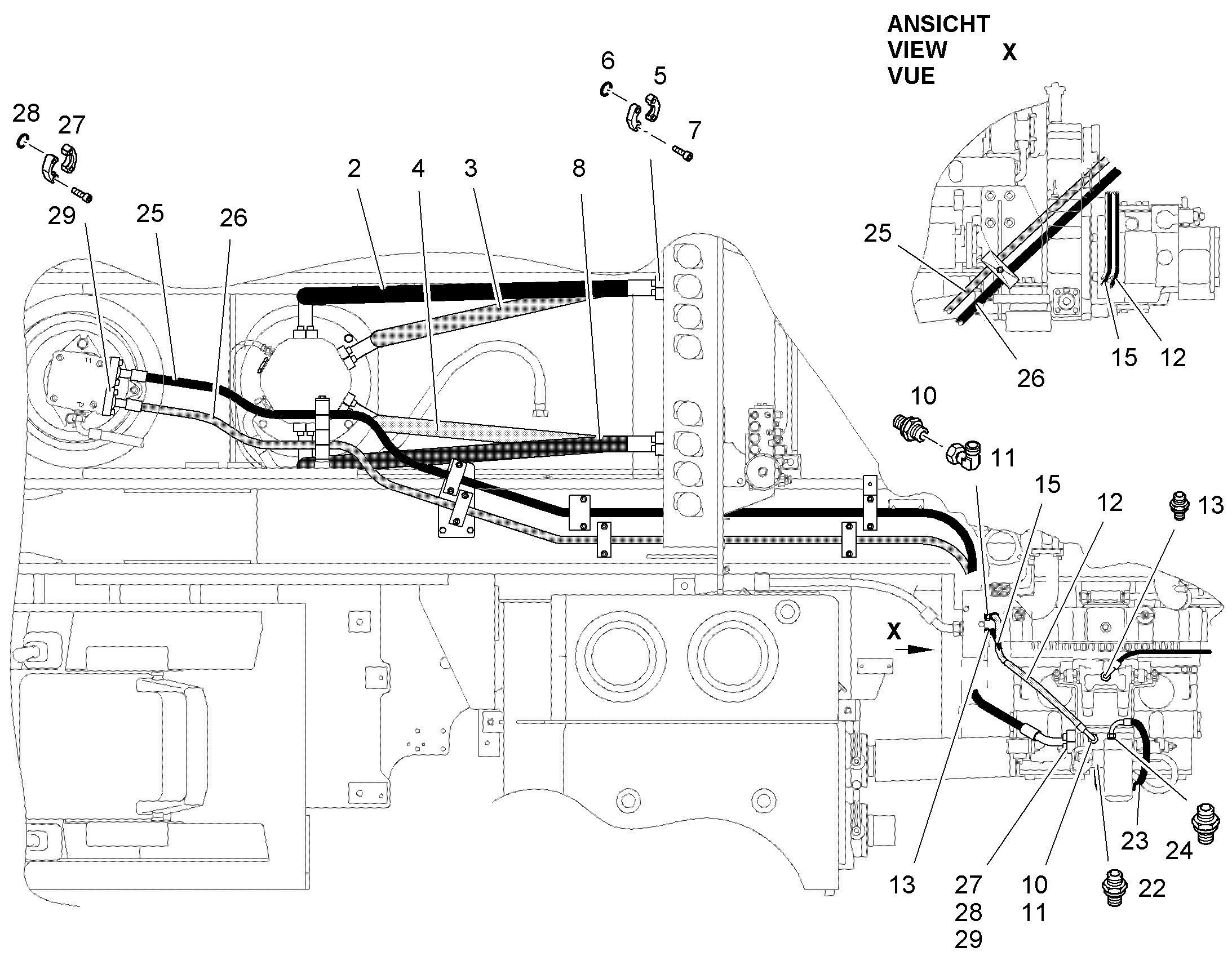 ШЛАНГ 32X1950 5617526 LIEBHERR
