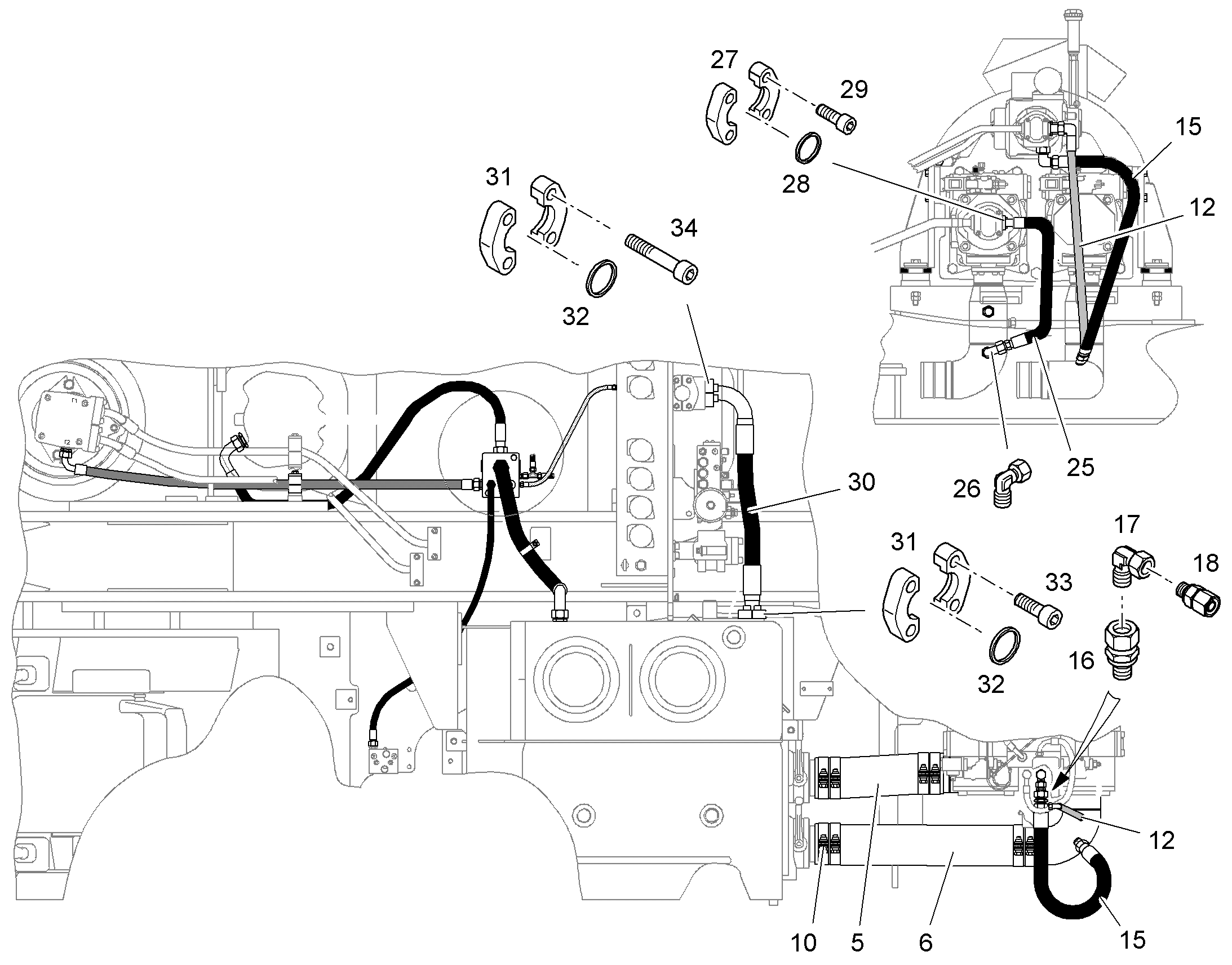 ШЛАНГ 20X900 10218114 LIEBHERR