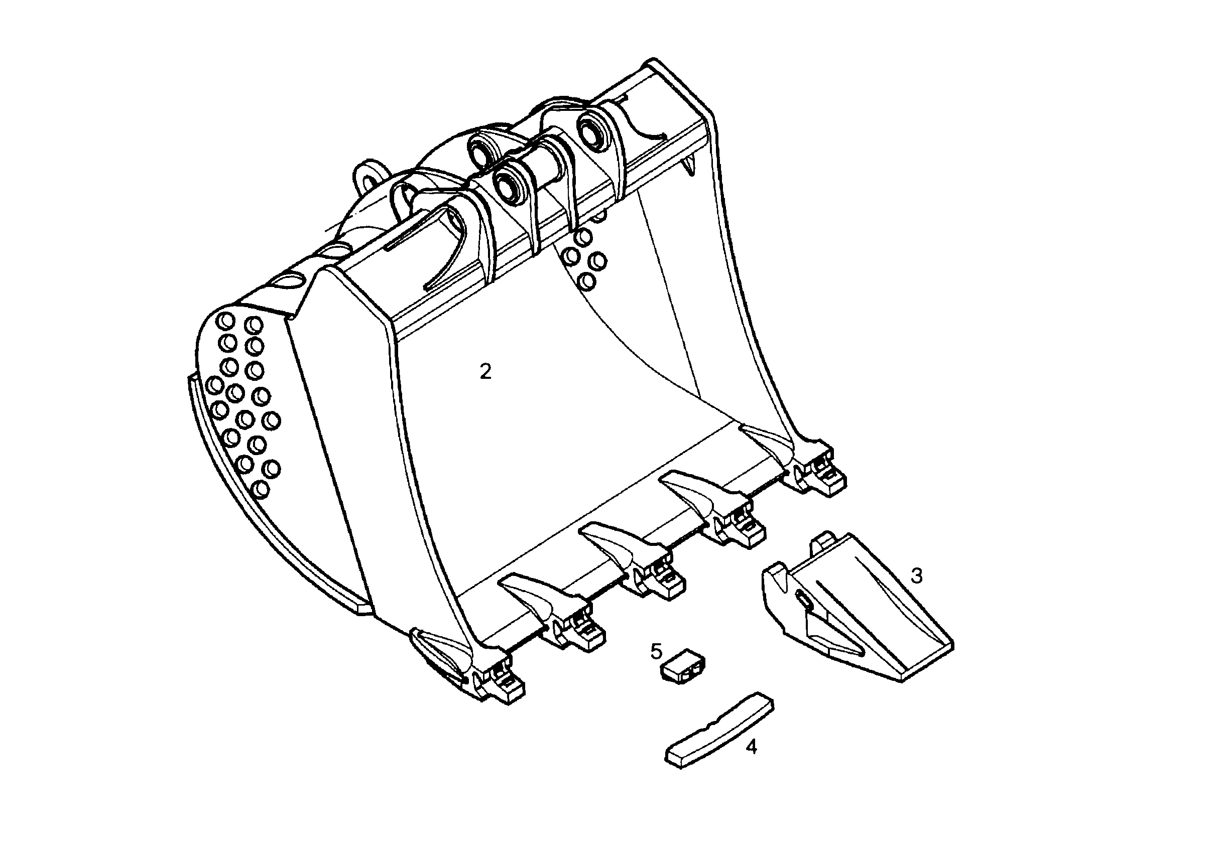 ЛОПАТА ОБРАТНАЯ HD 9838395 LIEBHERR
