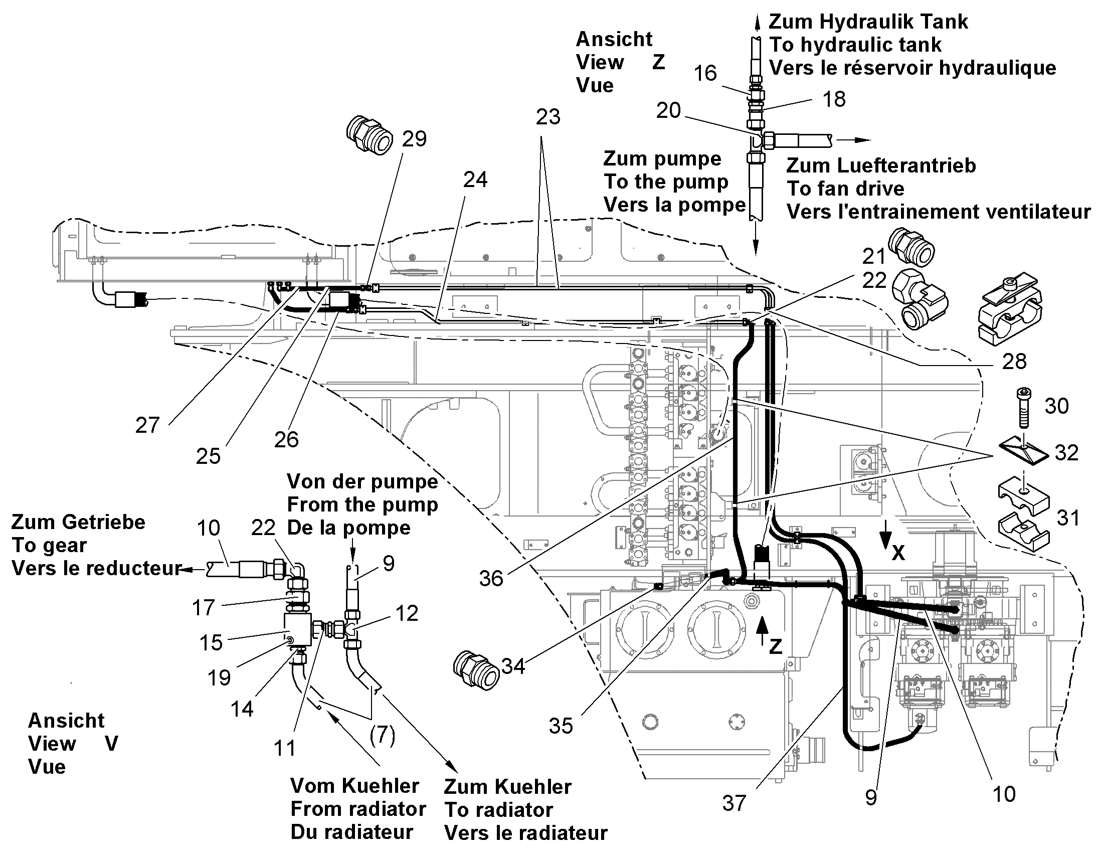 ШЛАНГ 12X950 10018325 LIEBHERR