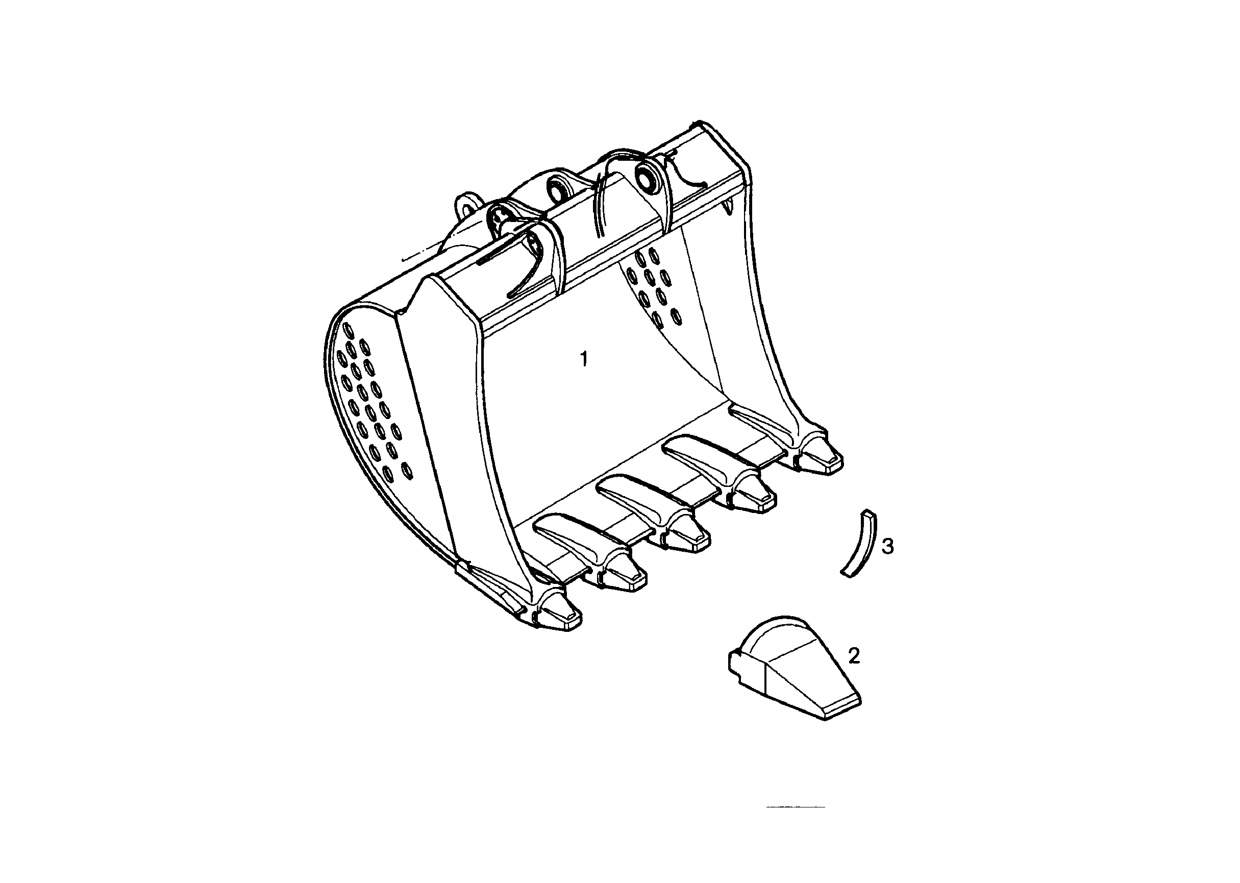 ЛОПАТА ОБРАТНАЯ 9219510 LIEBHERR