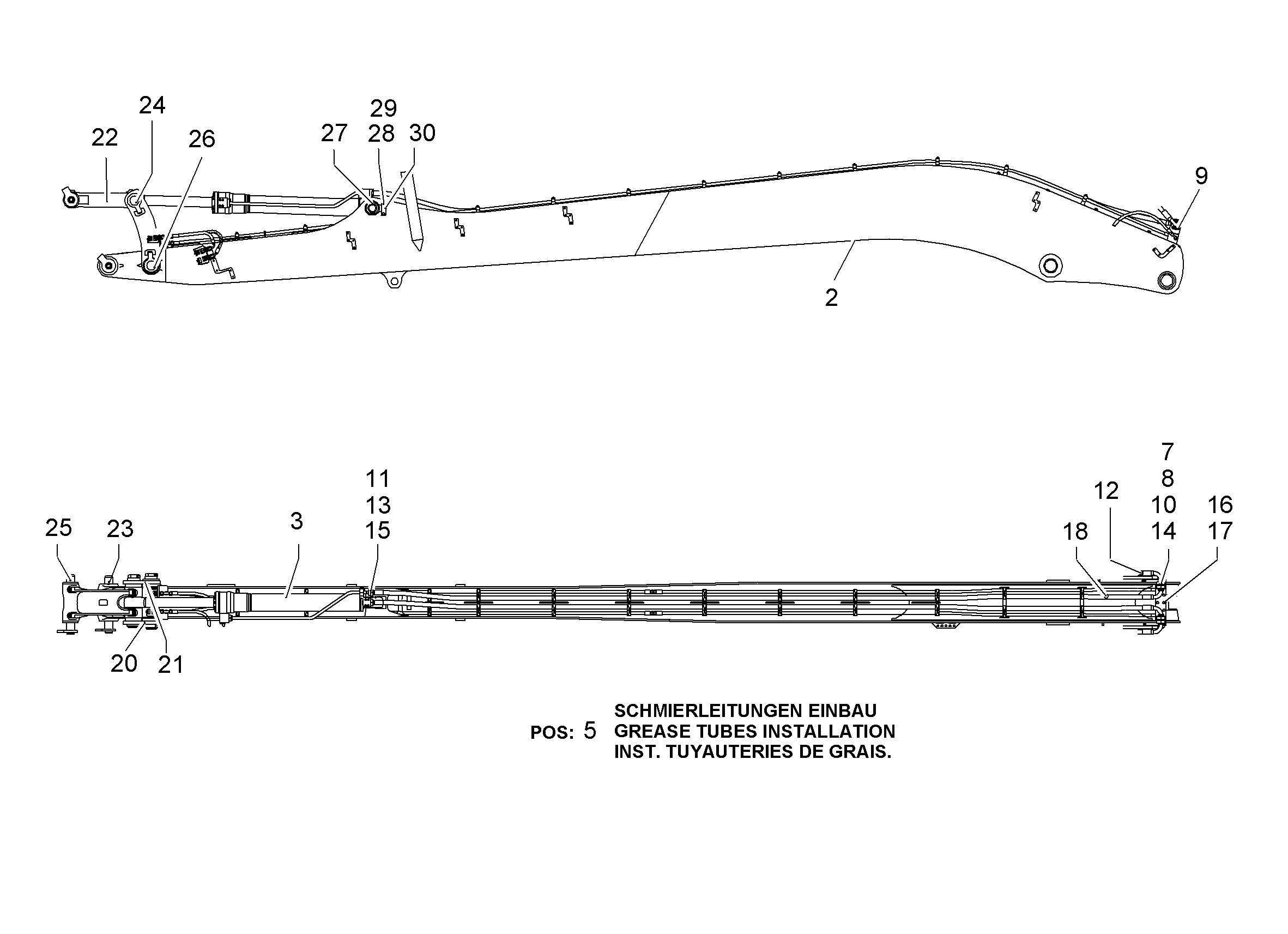 СМАЗОЧНЫЕ ЛИНИИ УСТАНОВКА 9820255 LIEBHERR