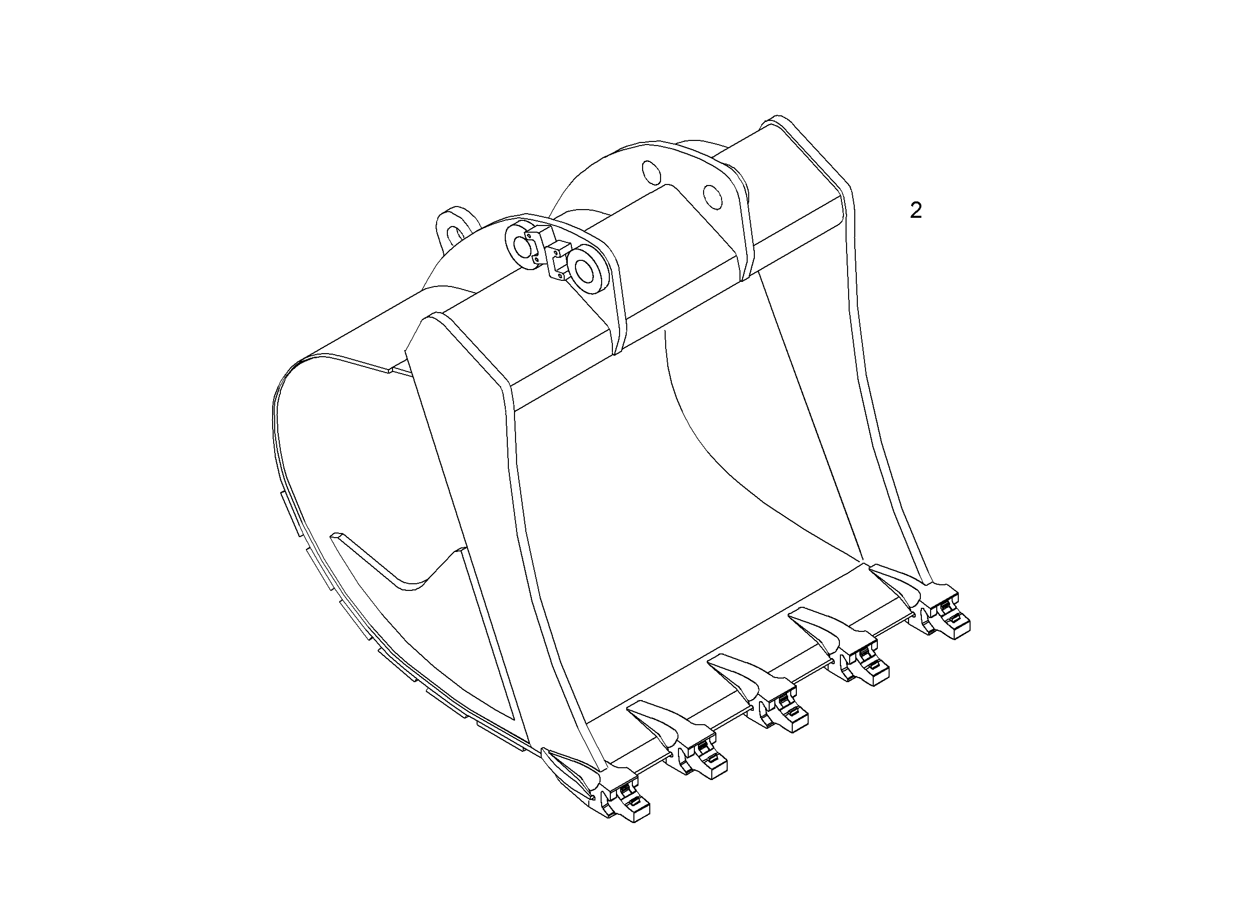 ЛОПАТА ОБРАТНАЯ HDL 1200mm 1,3m³ 9809361 LIEBHERR