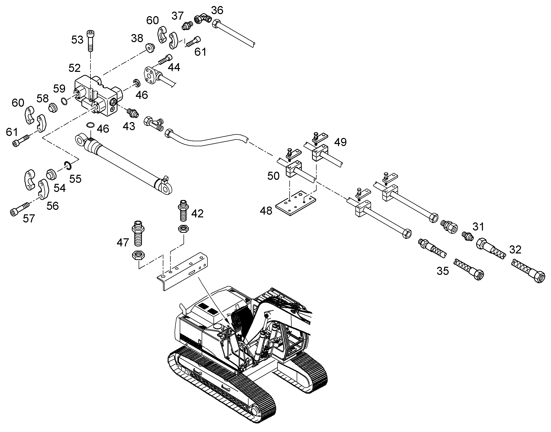 ШЛАНГ 12X3950 5614911 LIEBHERR
