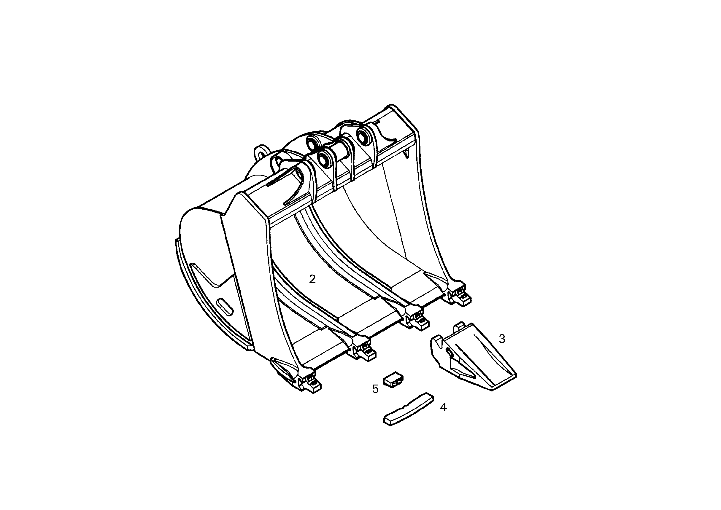 ЛОПАТА ОБРАТНАЯ HD 9837506 LIEBHERR