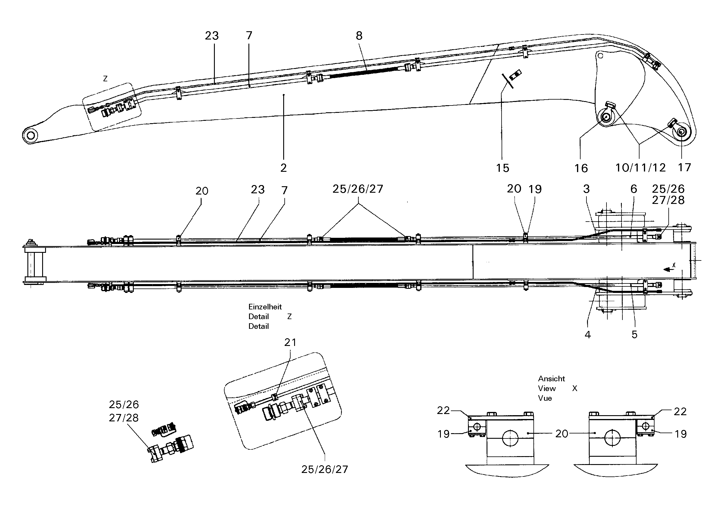 РУКОЯТЬ ПРОМЫШЛЕННАЯ СКОШЕННАЯ 8,00M 9839207 LIEBHERR