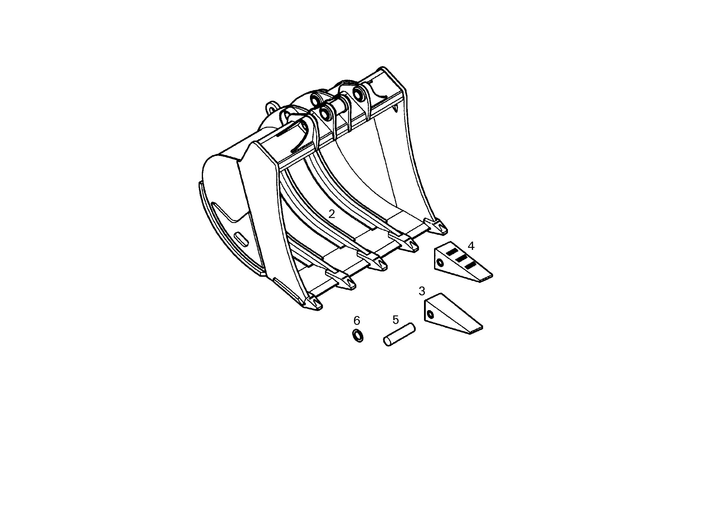 ЛОПАТА ОБРАТНАЯ HD 9834898 LIEBHERR