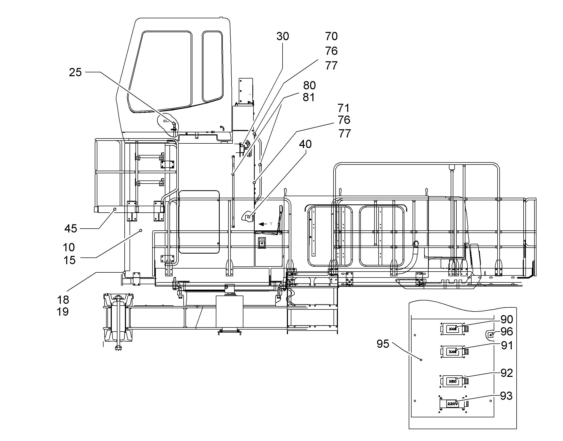 ЭТИКЕТКА 220V 50mmX30mm 9806470 LIEBHERR