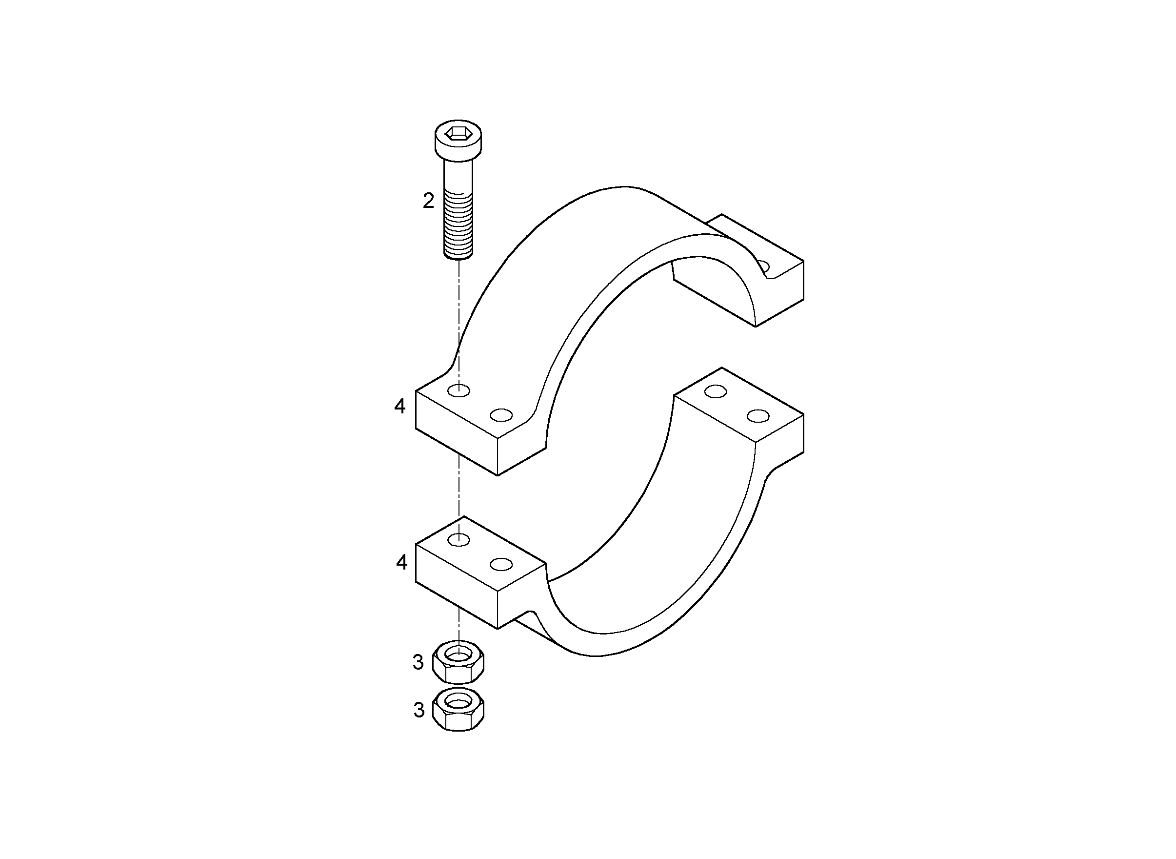 СКОБА d=273 9010965 LIEBHERR