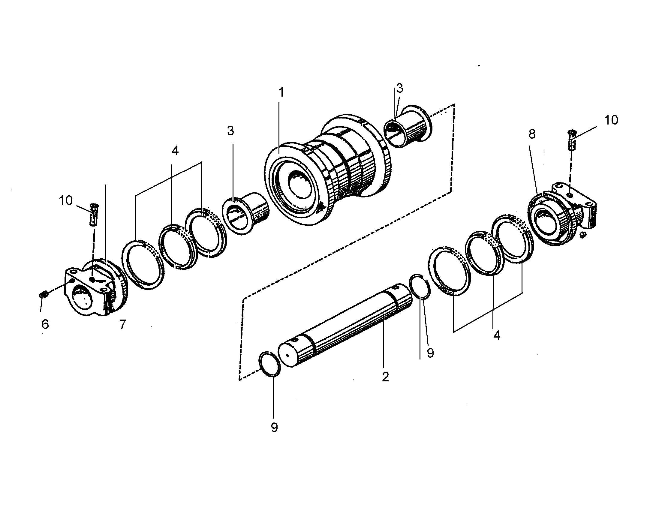 ОПОРНЫЙ КАТОК - КОРПУС 10000335 LIEBHERR