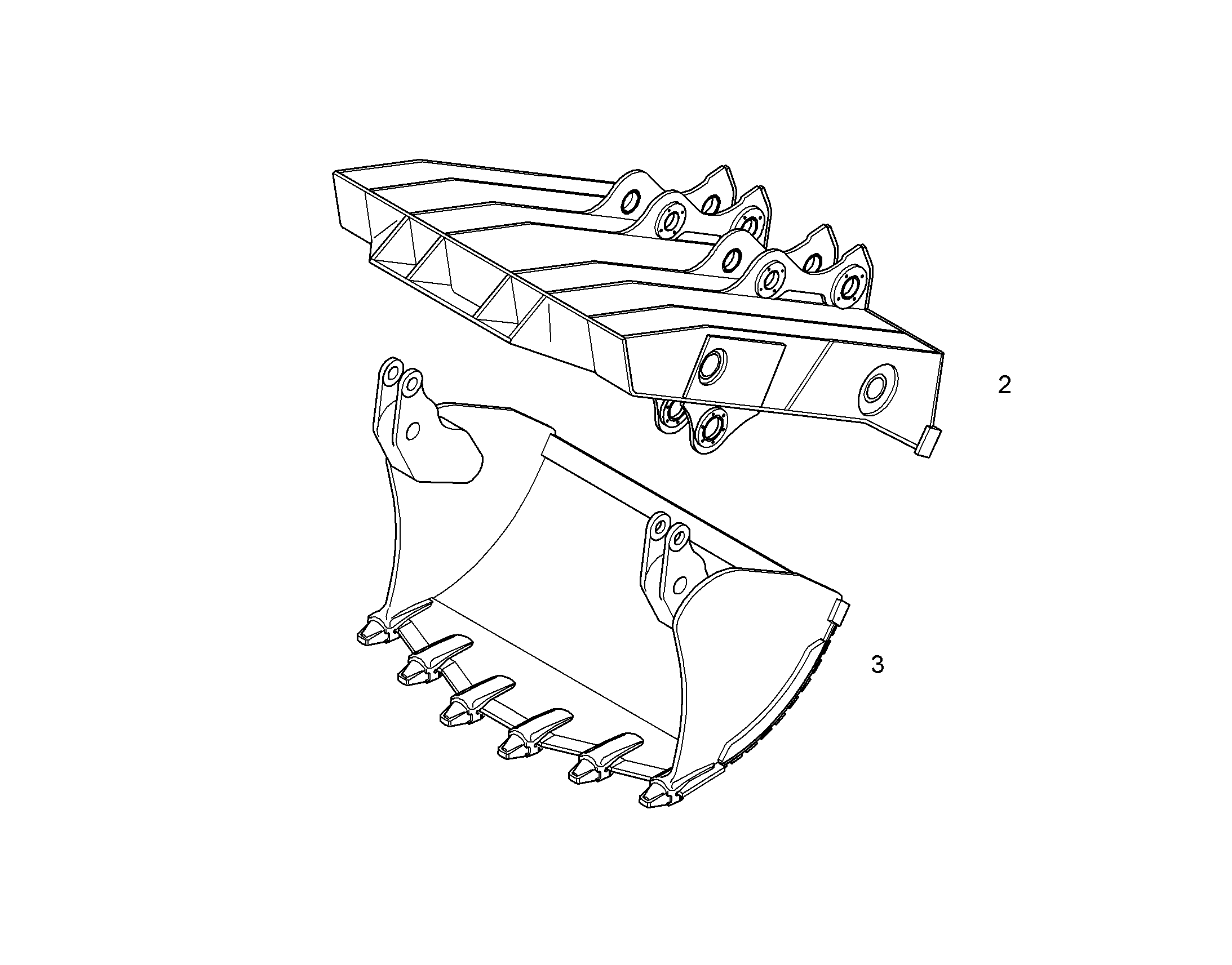 КРЫШКА КОВША 2700MM 5,10M3 10374813 LIEBHERR