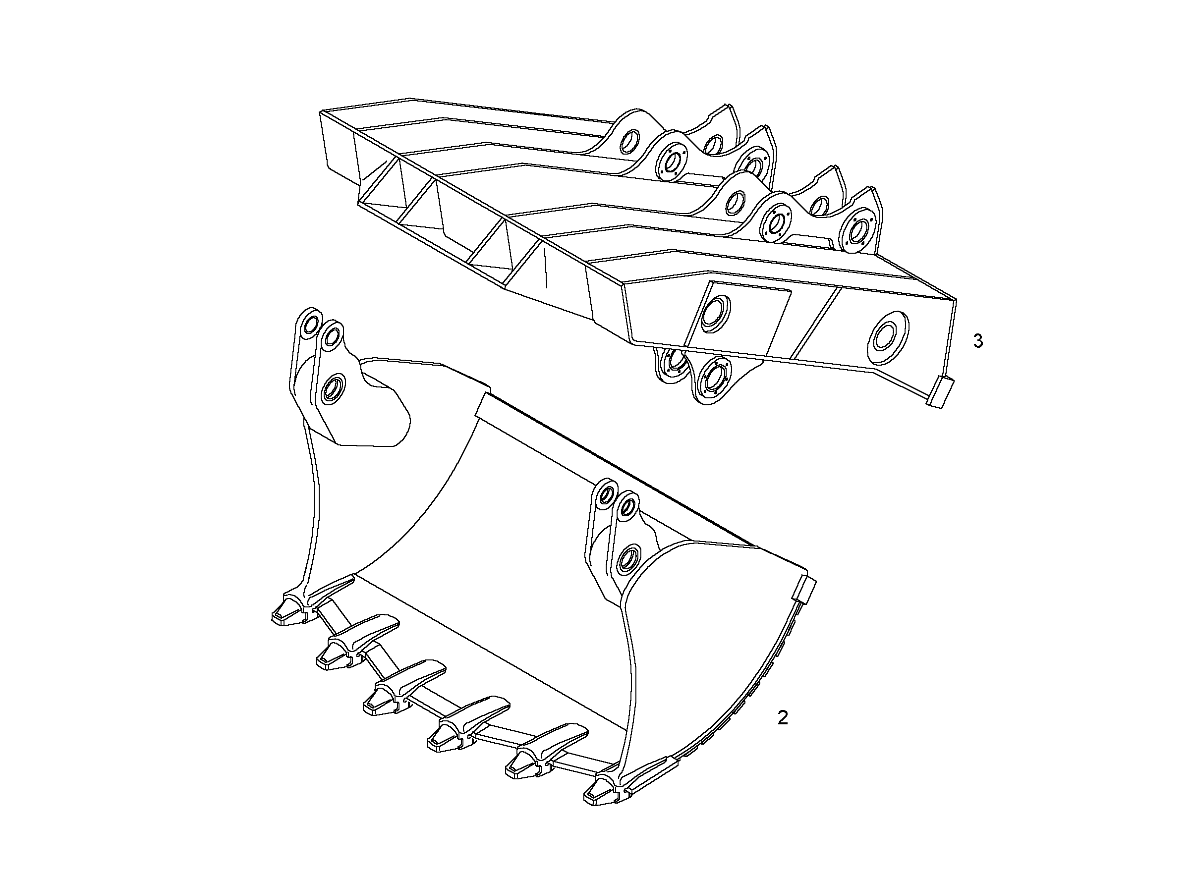 КРЫШКА КОВША 2600MM 5,1M3 9806481 LIEBHERR