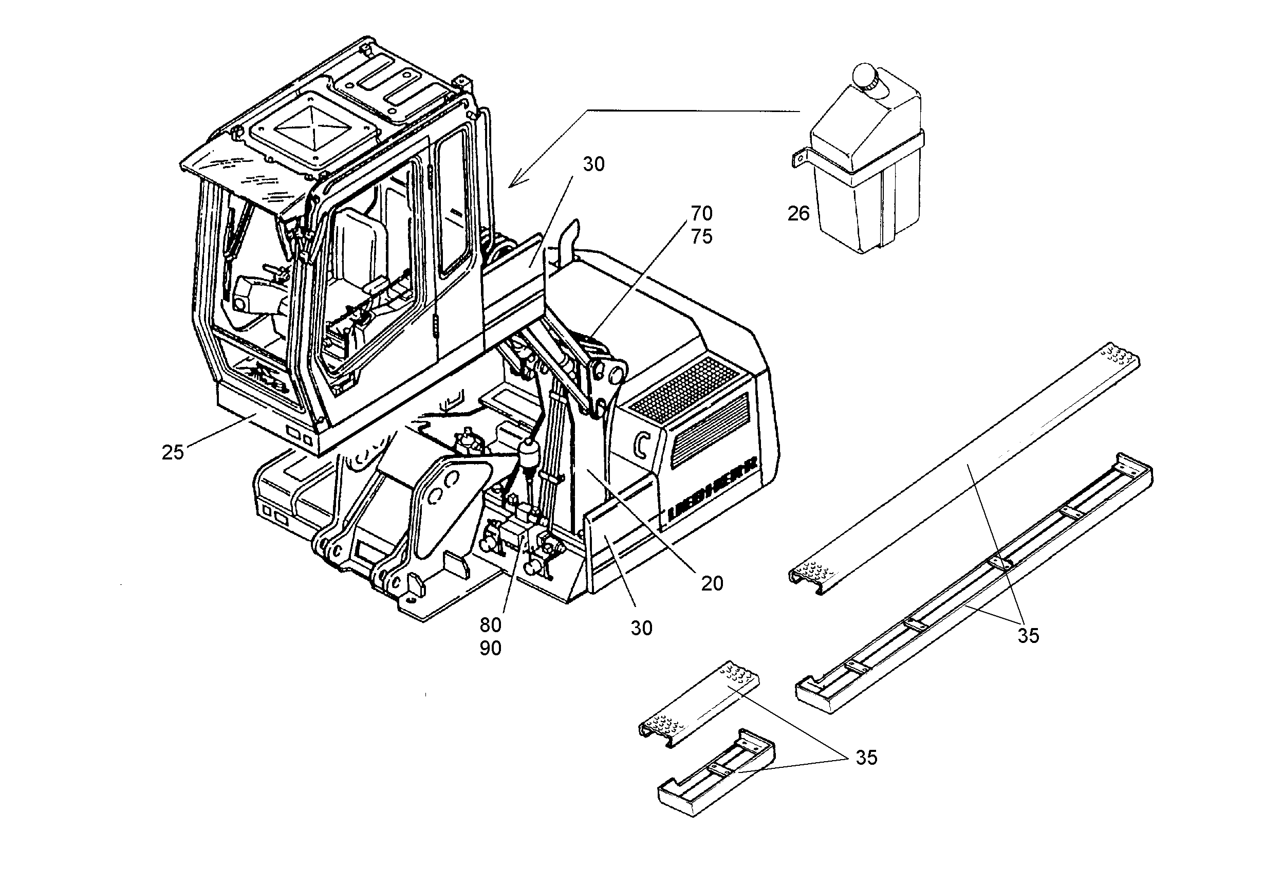 ГИДРАВЛИЧЕСКАЯ СИСТЕМА 9899692 LIEBHERR