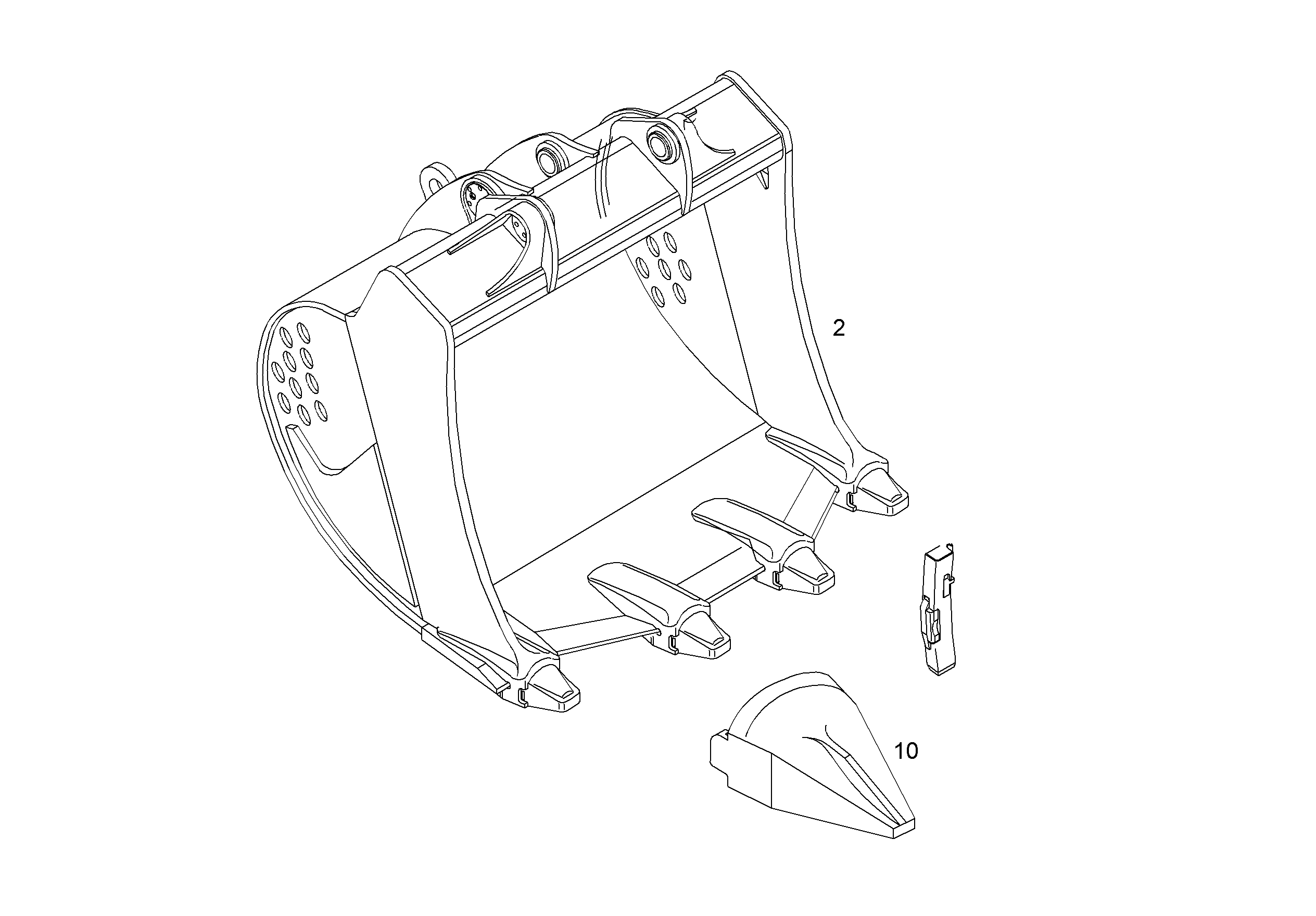 ЛОПАТА ОБРАТНАЯ HD 9808796 LIEBHERR