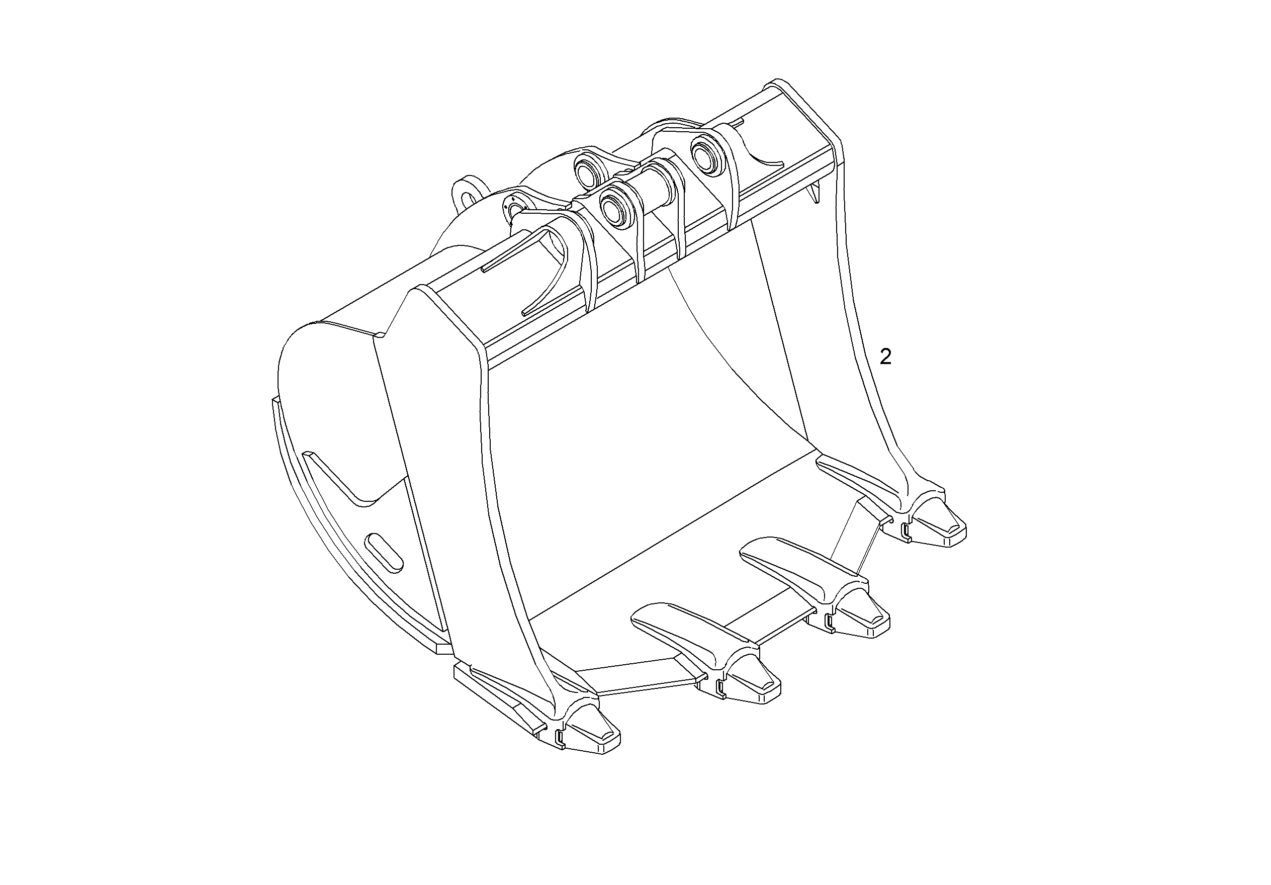 ЛОПАТА ОБРАТНАЯ HD 9808669 LIEBHERR