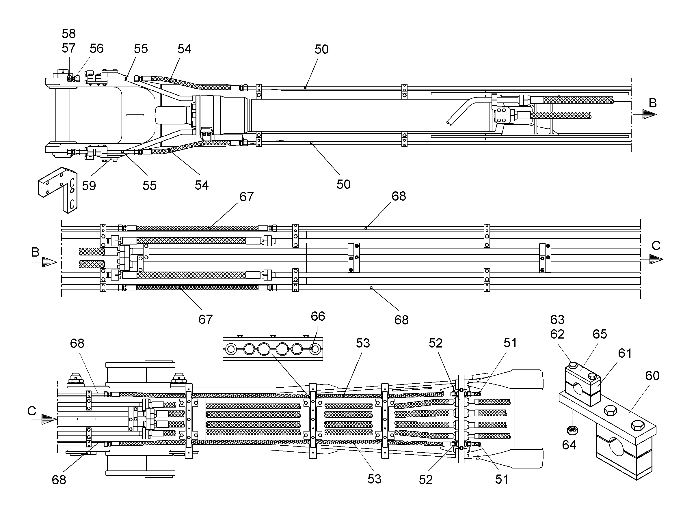 ШЛАНГ 12X2500 5619055 LIEBHERR