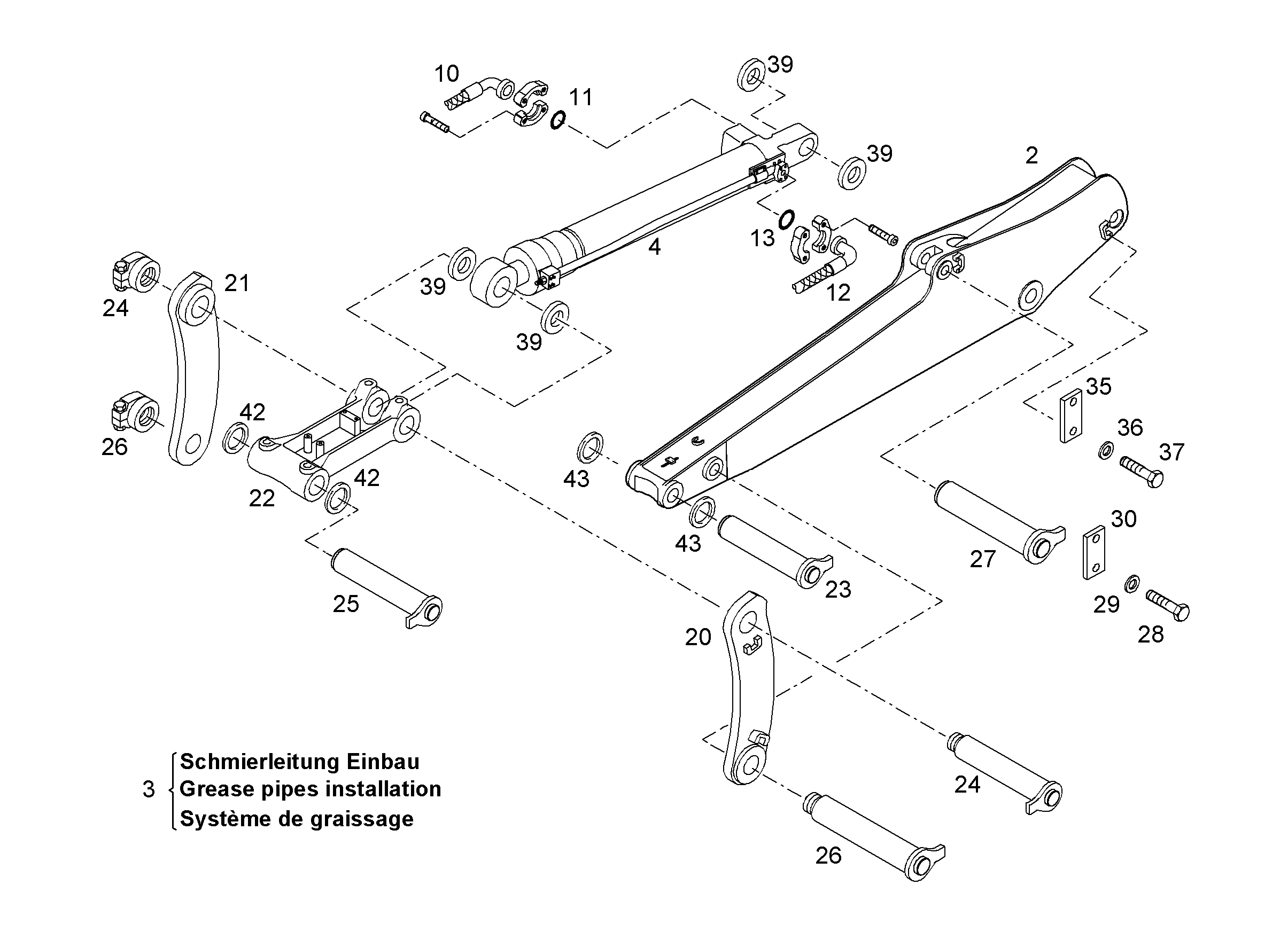 ШЛАНГ 25X1800 10009618 LIEBHERR