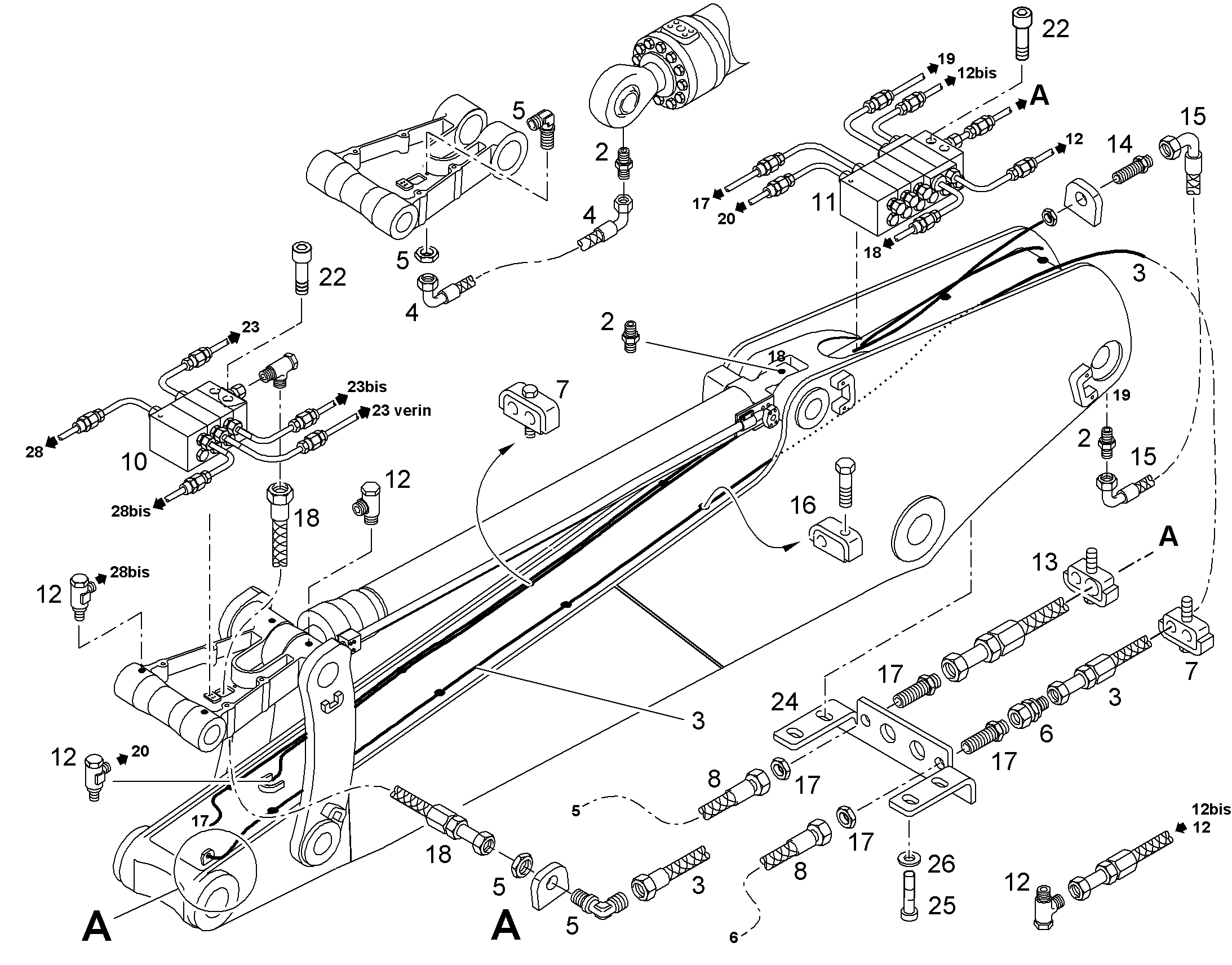 ШЛАНГ 4X742 10030775 LIEBHERR