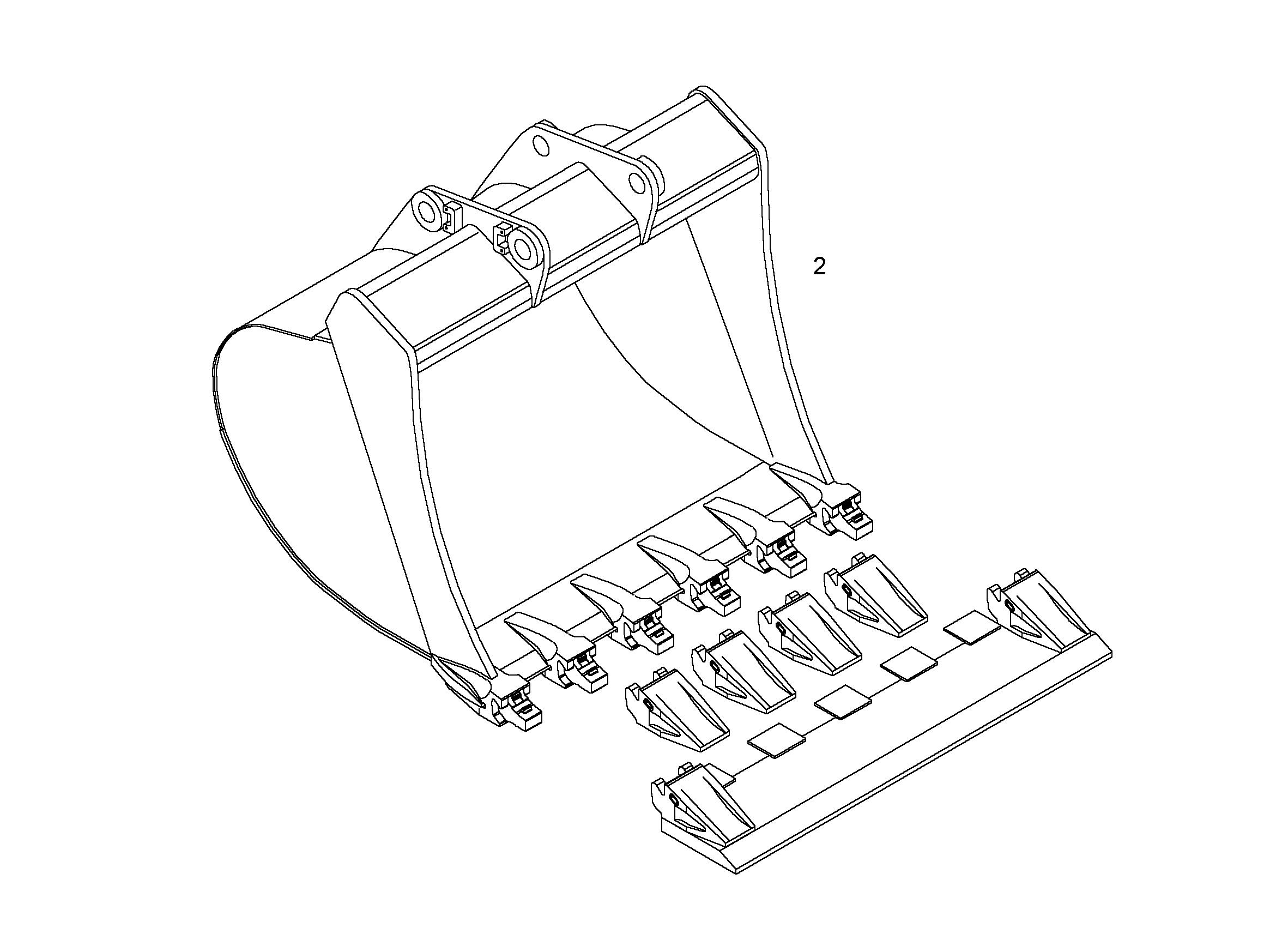 ЛОПАТА ОБРАТНАЯ 9807544 LIEBHERR
