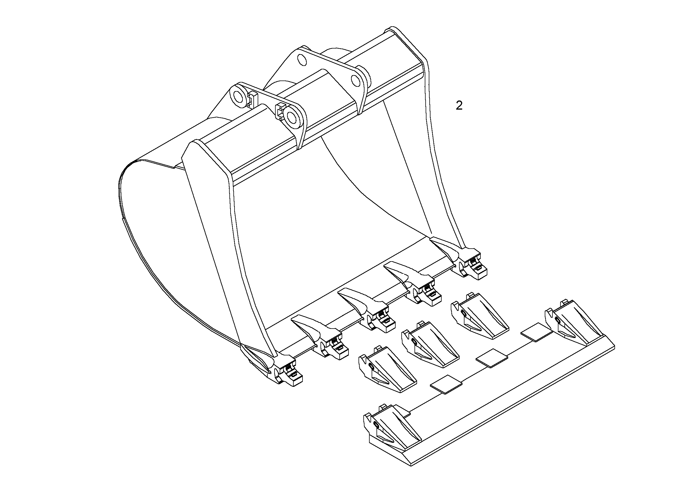 ЛОПАТА ОБРАТНАЯ HD 9807682 LIEBHERR