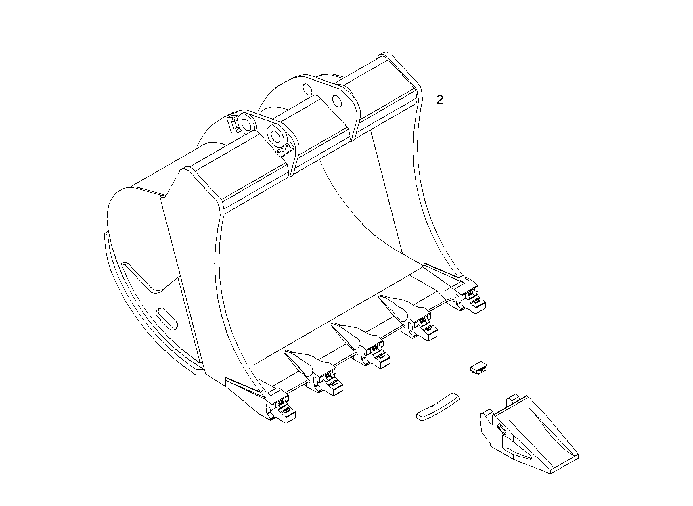 ЛОПАТА ОБРАТНАЯ HD 9808870 LIEBHERR