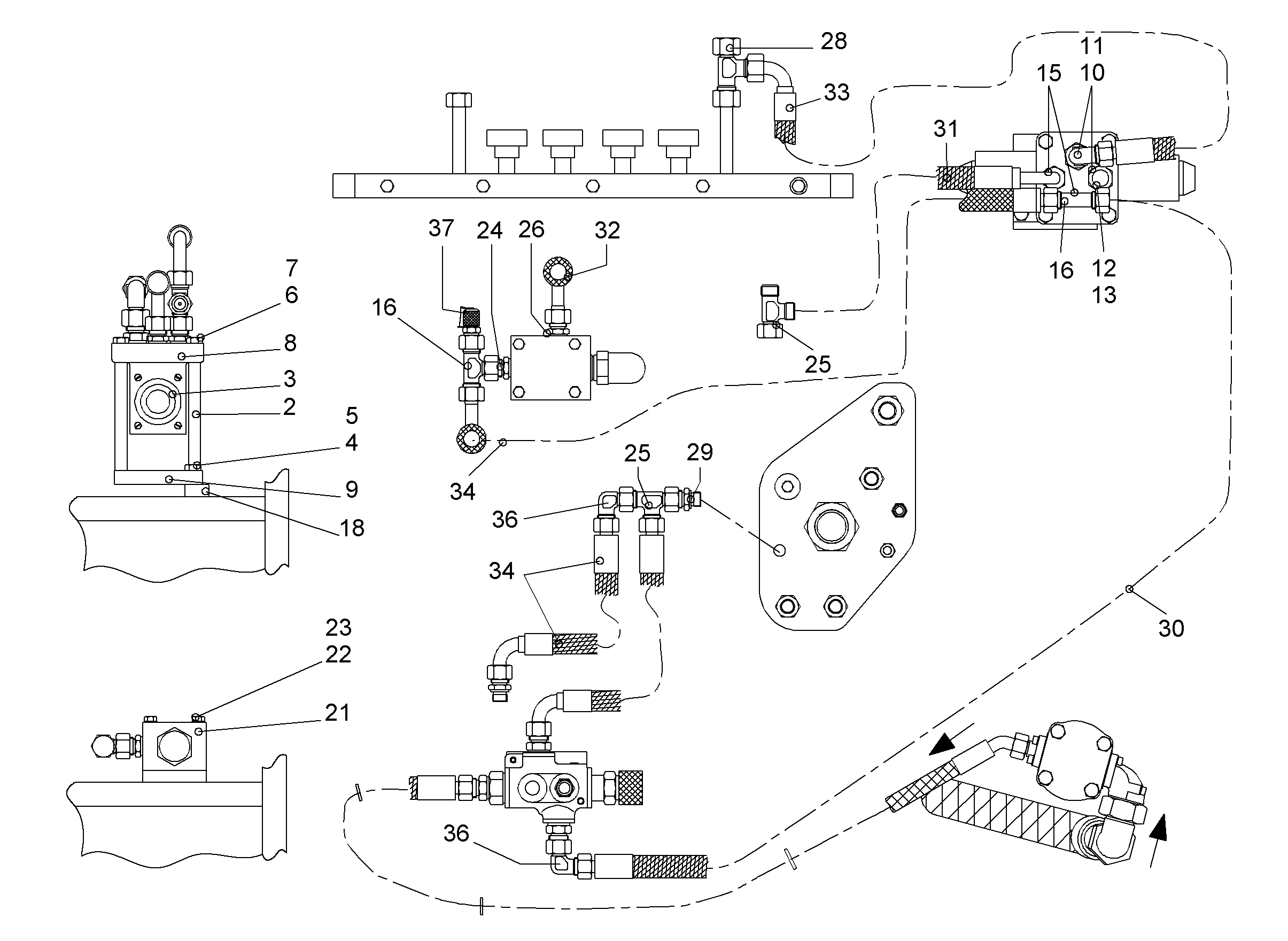 КЛАПАН ХОДОВОЙ 5610541 LIEBHERR