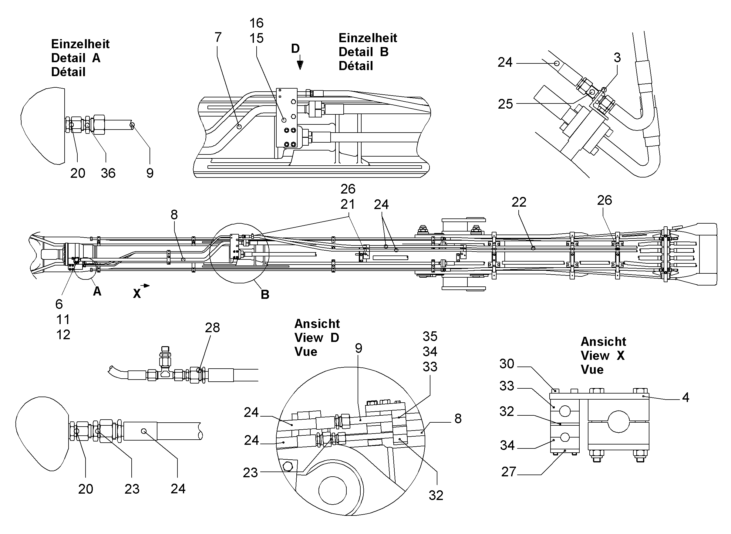 ШЛАНГ 12X2450 10004604 LIEBHERR
